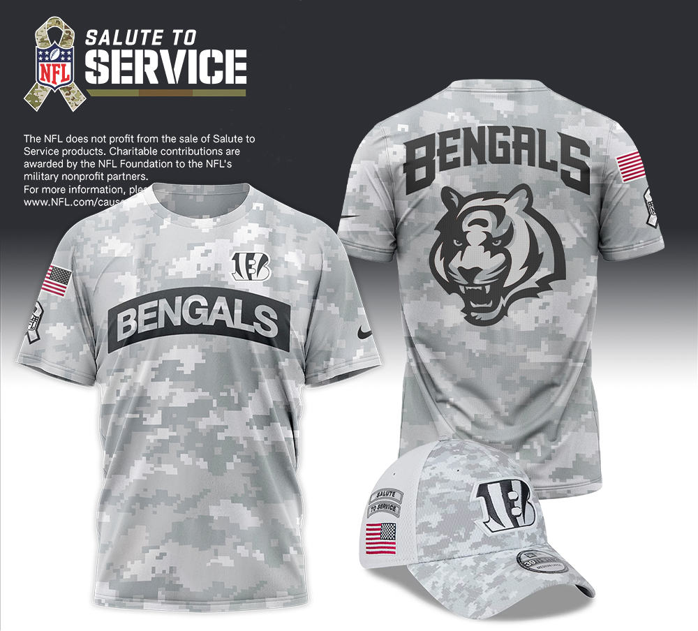 Arctic Camo Cincinnati Bengals Salute To Service Performance Shirt - Famjoys Arctic Camo Cincinnati Bengals Salute To Service Performance Shirt - Famjoys