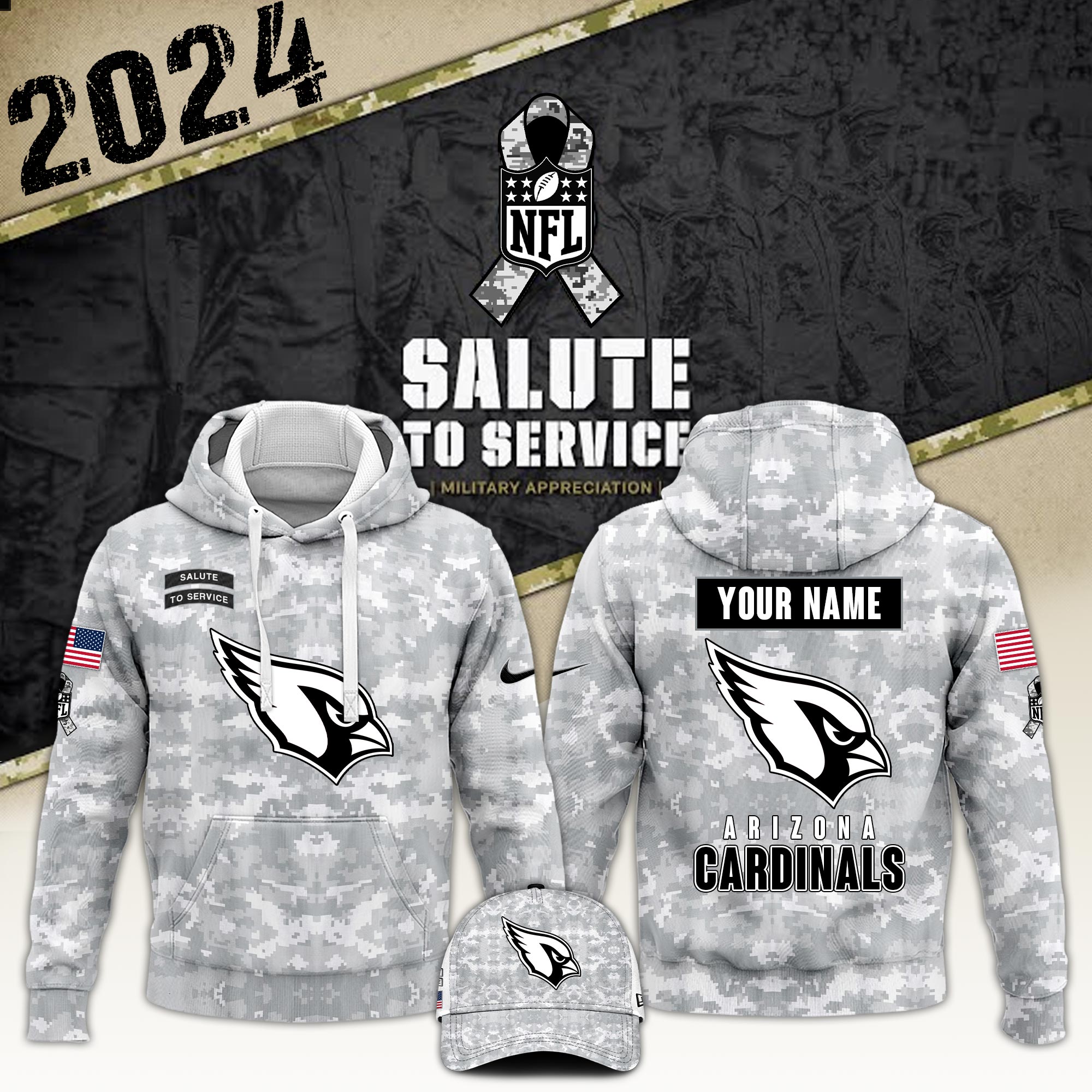 Arizona Cardinals Arctic Camo Salute to Service Club Hoodie 2024 - Famjoys Arizona Cardinals Arctic Camo Salute to Service Club Hoodie 2024 - Famjoys