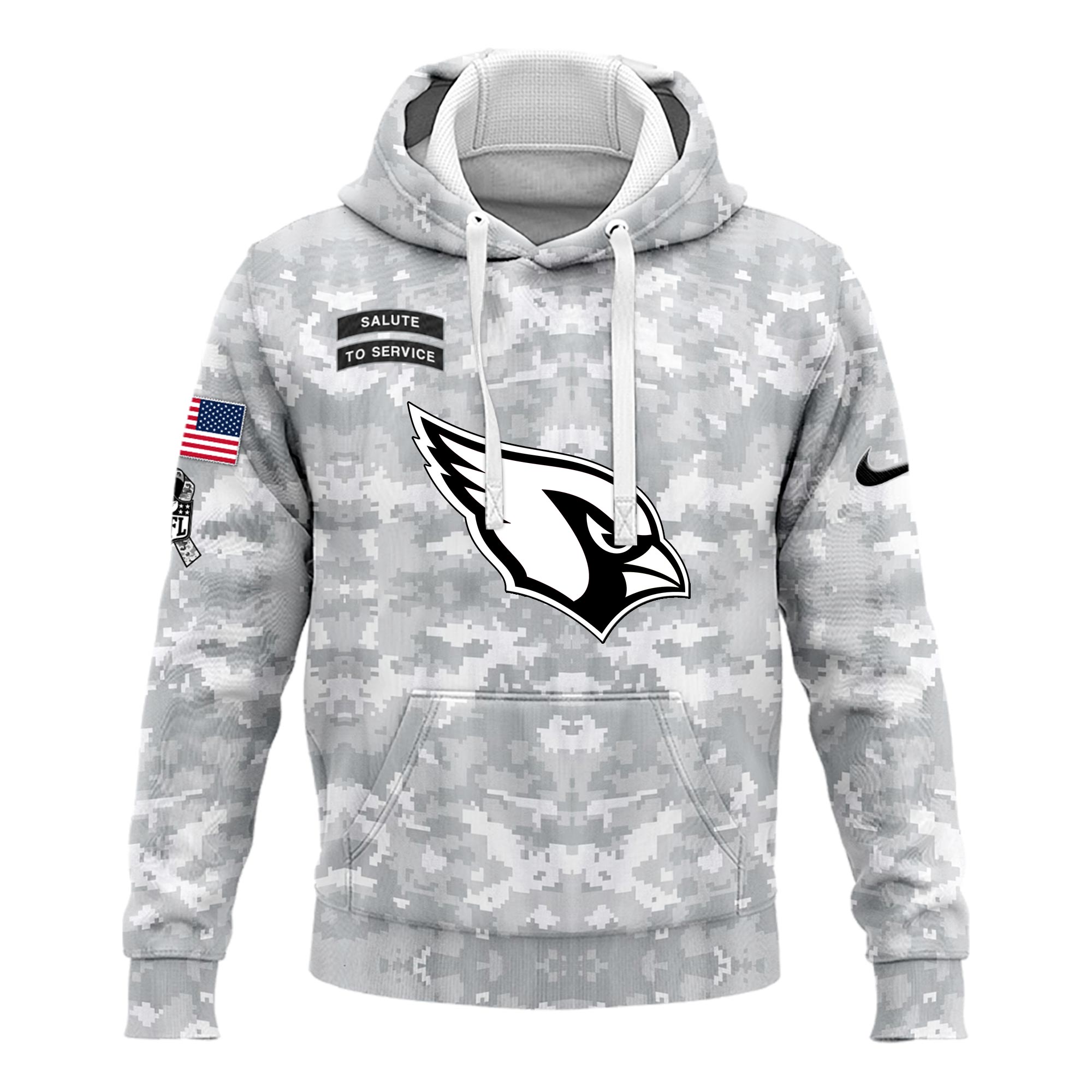 Arizona Cardinals Arctic Camo Salute to Service Club Hoodie 2024 - Famjoys Arizona Cardinals Arctic Camo Salute to Service Club Hoodie 2024 - Famjoys