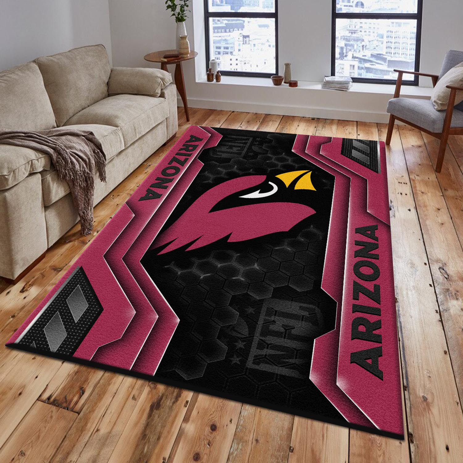 Arizona Cardinals Area Rugs 0554 - Famjoys Arizona Cardinals Area Rugs 0554 - Famjoys