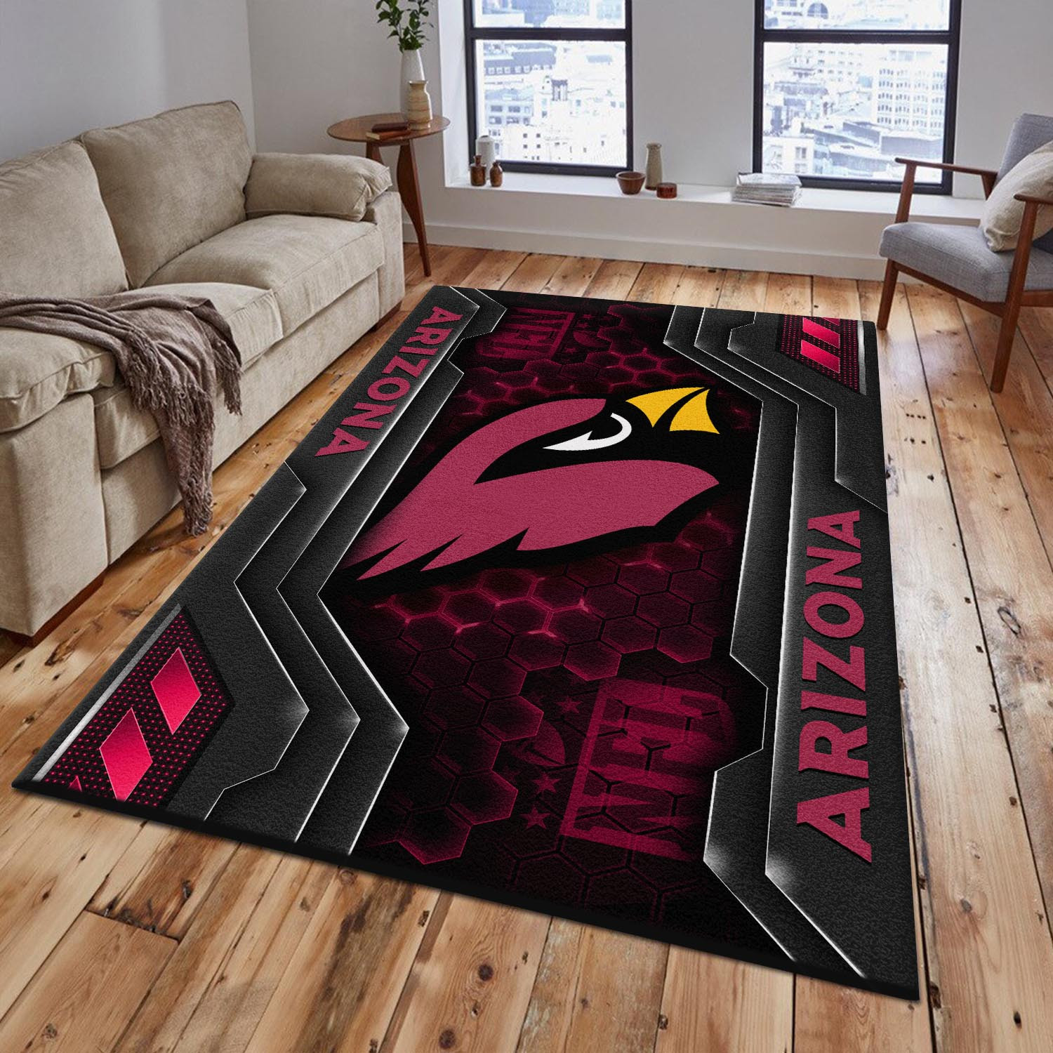 Arizona Cardinals Area Rugs 0554 - Famjoys Arizona Cardinals Area Rugs 0554 - Famjoys