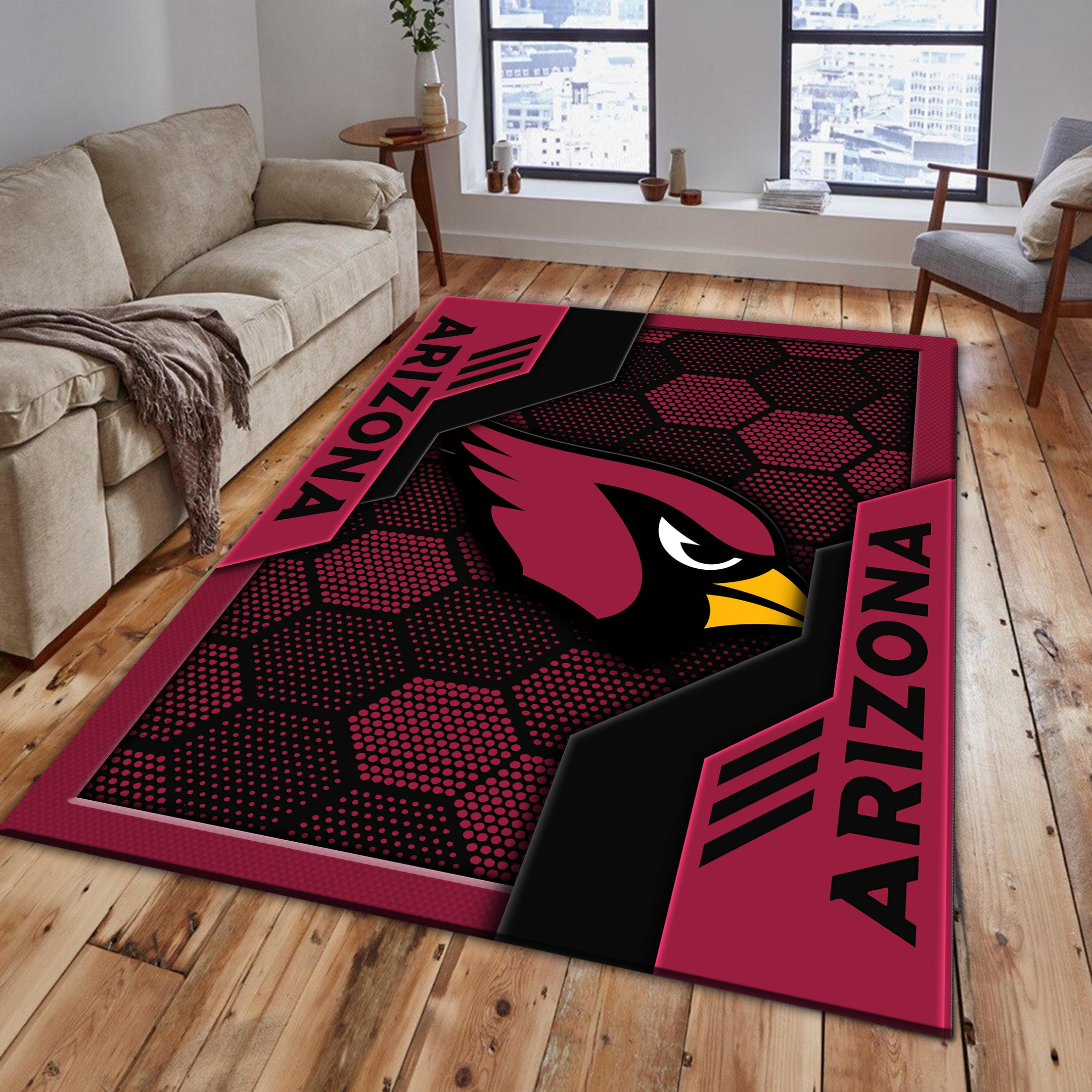 Arizona Cardinals Area Rugs 3080 - Famjoys Arizona Cardinals Area Rugs 3080 - Famjoys