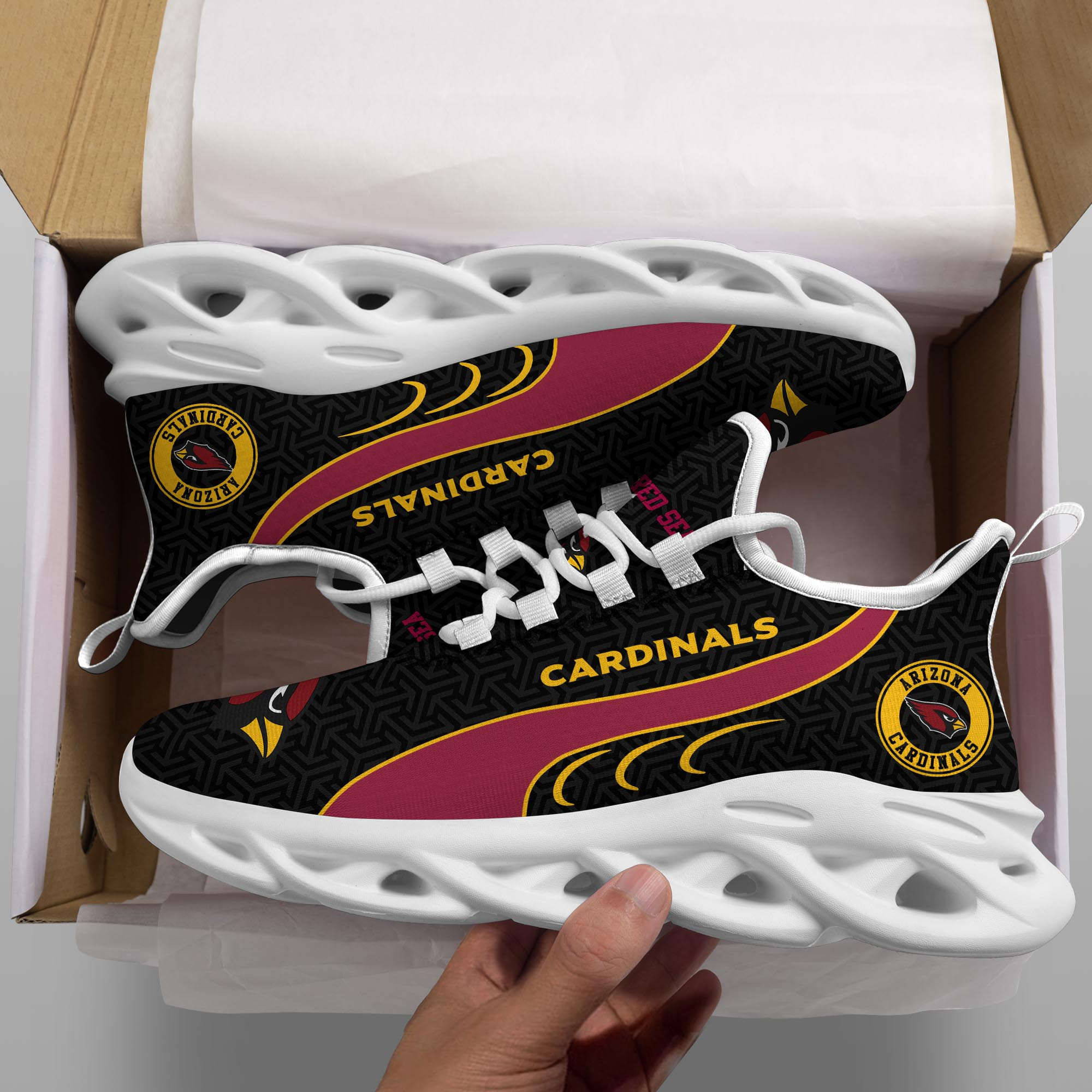 Arizona Cardinals Clunky Shoes T-42107 - Famjoys Arizona Cardinals Clunky Shoes T-42107 - Famjoys