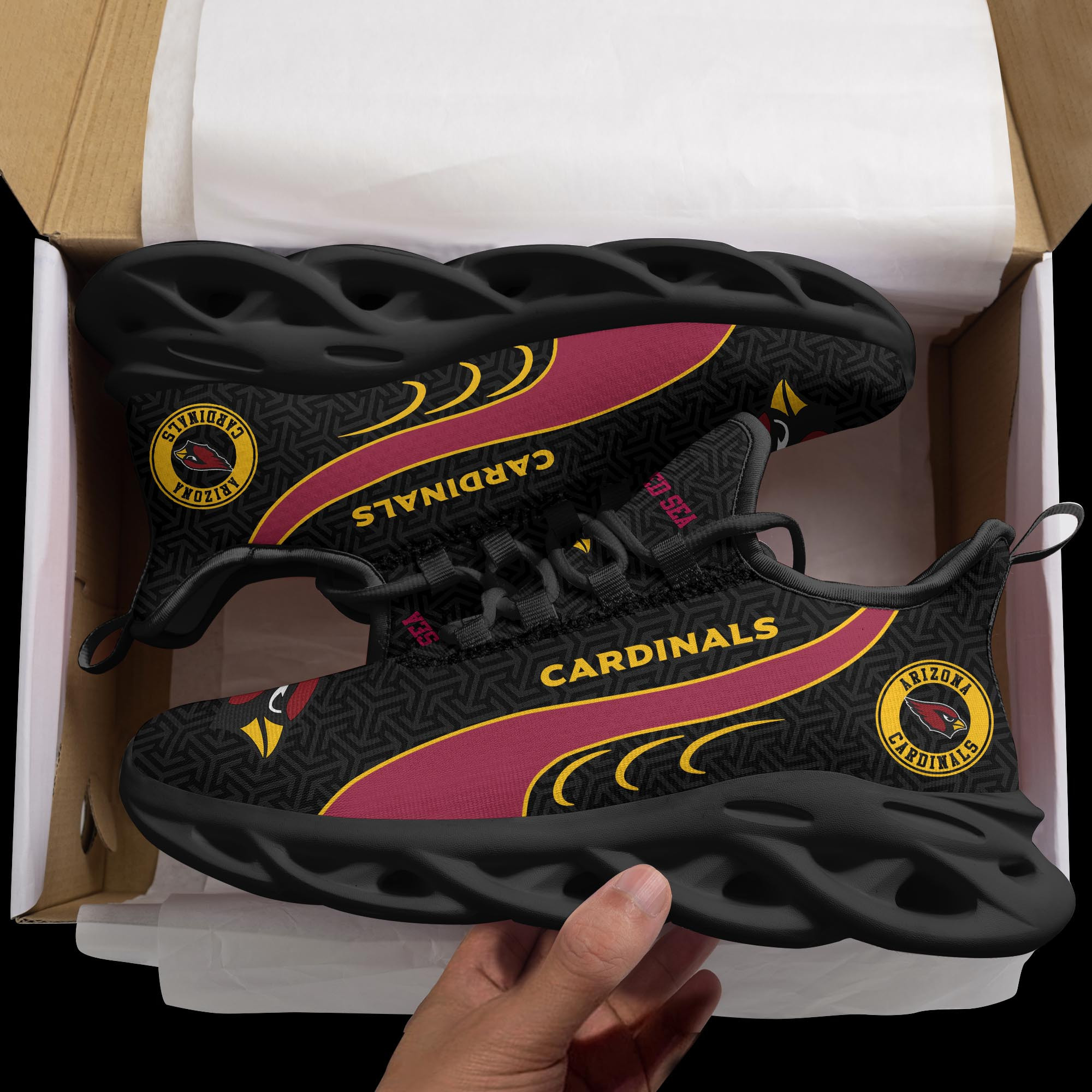 Arizona Cardinals Clunky Shoes T-42107 - Famjoys Arizona Cardinals Clunky Shoes T-42107 - Famjoys