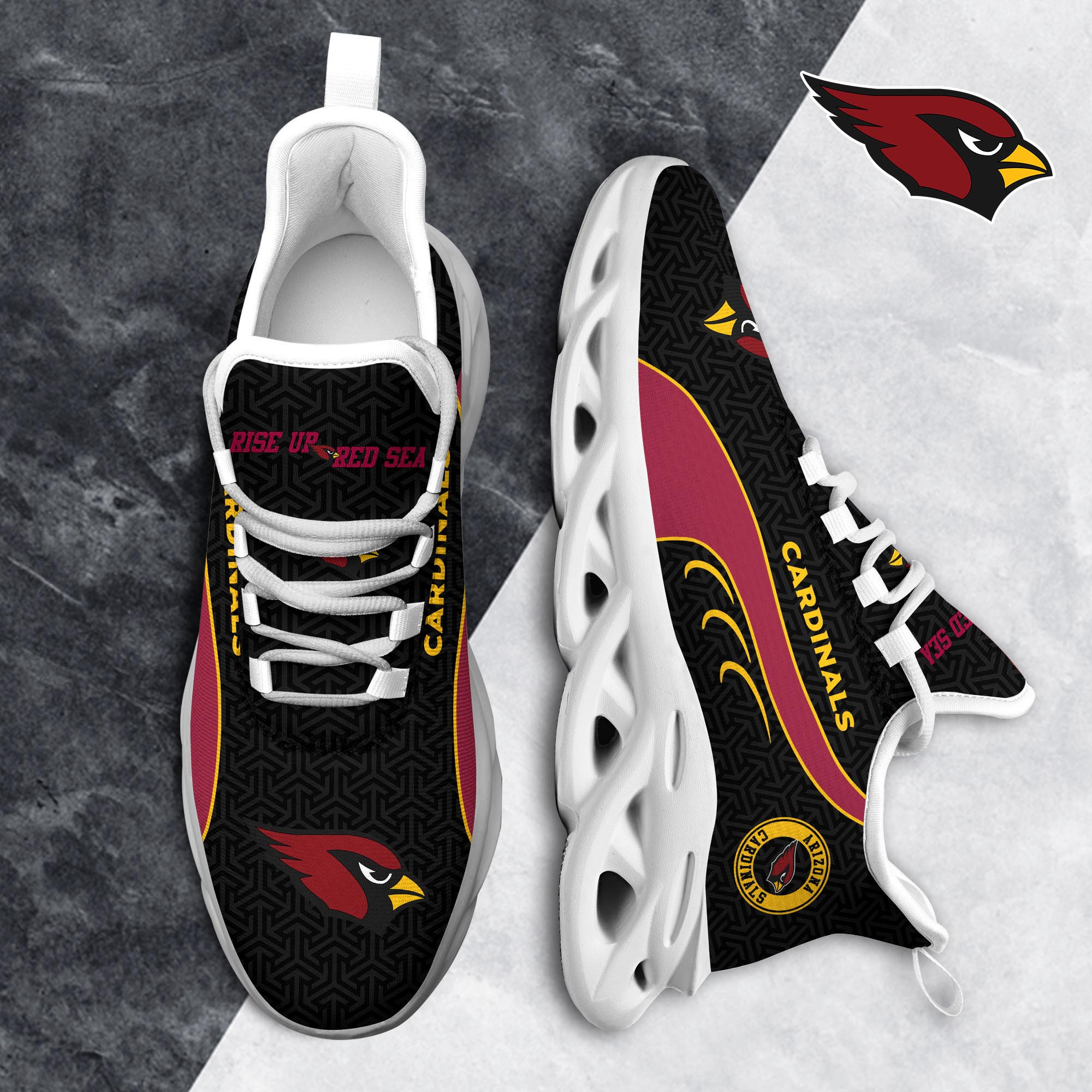 Arizona Cardinals Clunky Shoes T-42107 - Famjoys Arizona Cardinals Clunky Shoes T-42107 - Famjoys