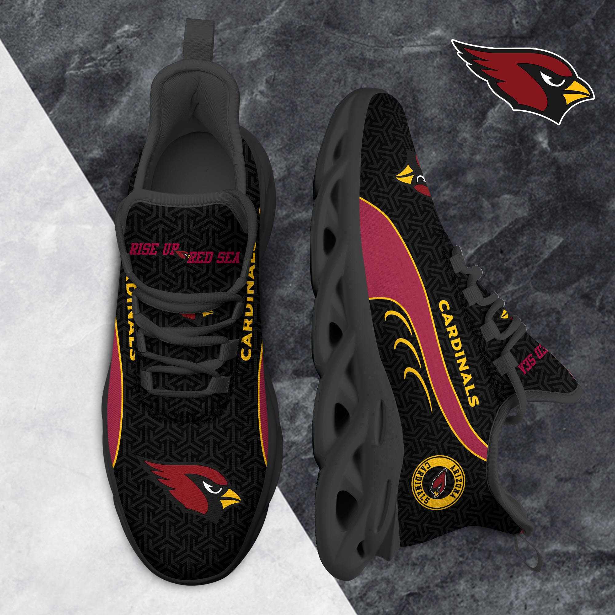 Arizona Cardinals Clunky Shoes T-42107 - Famjoys Arizona Cardinals Clunky Shoes T-42107 - Famjoys