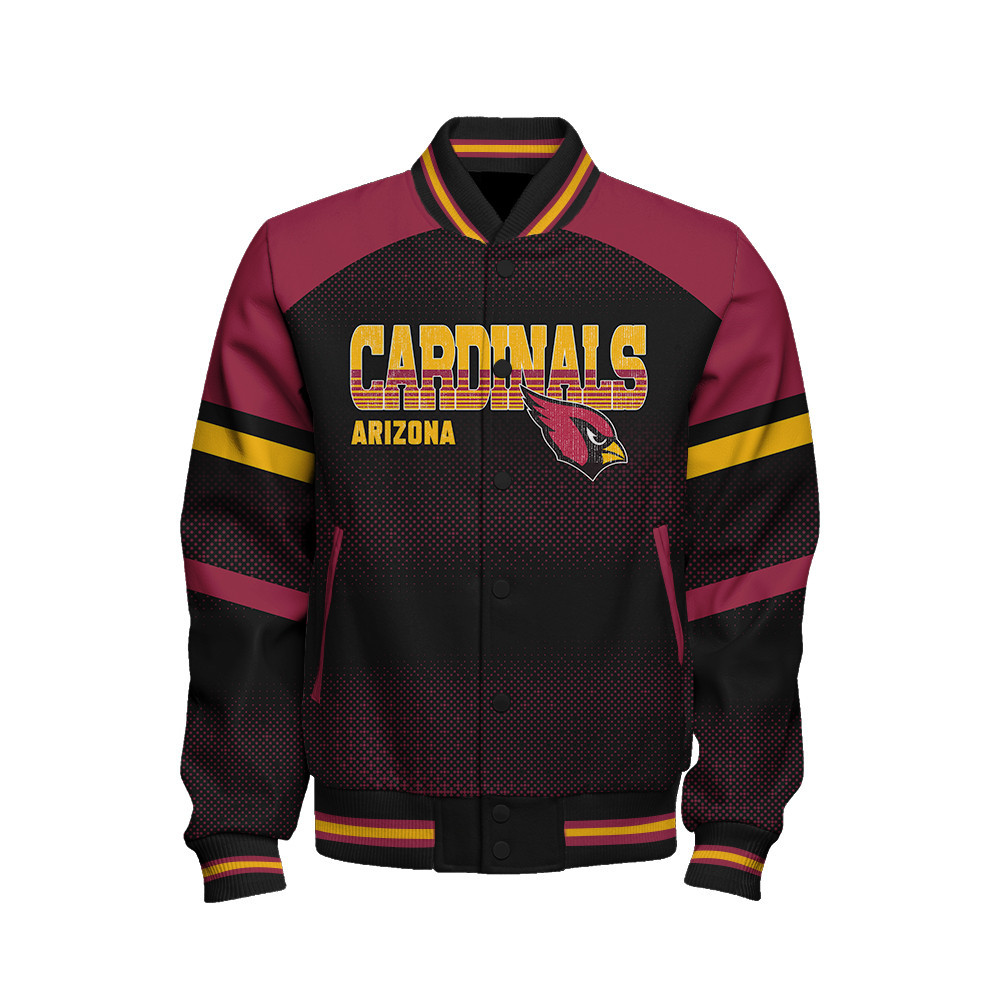 Arizona Cardinals - Fearless Warrior Unisex Varsity Jacket - Famjoys Arizona Cardinals - Fearless Warrior Unisex Varsity Jacket - Famjoys