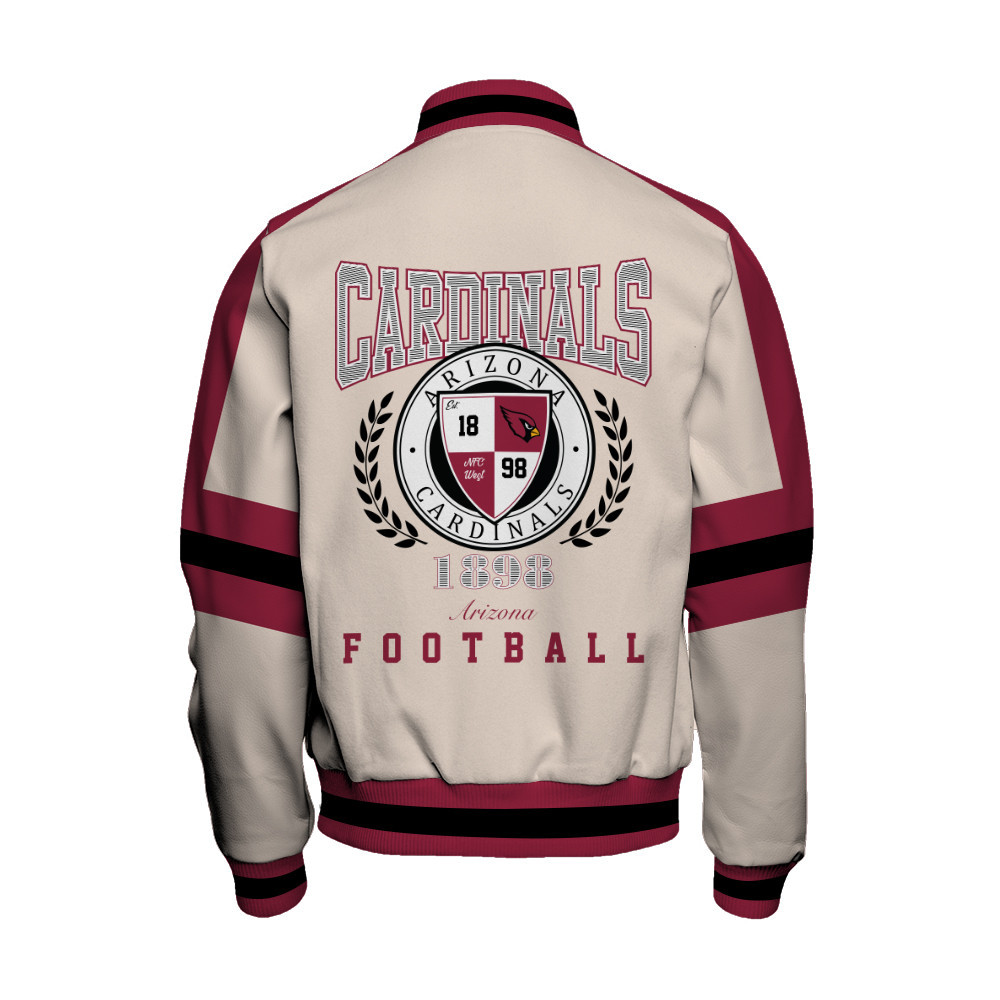 Arizona Cardinals - Feel The Power Unisex Varsity Jacket - Famjoys Arizona Cardinals - Feel The Power Unisex Varsity Jacket - Famjoys