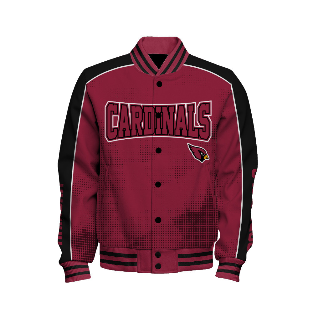 Arizona Cardinals - Heart Beats In Unison Unisex Varsity Jacket - Famjoys Arizona Cardinals - Heart Beats In Unison Unisex Varsity Jacket - Famjoys