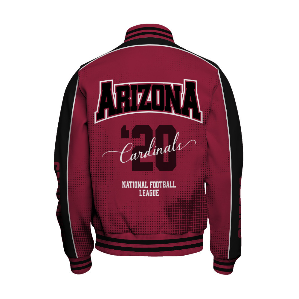 Arizona Cardinals - Heart Beats In Unison Unisex Varsity Jacket - Famjoys Arizona Cardinals - Heart Beats In Unison Unisex Varsity Jacket - Famjoys