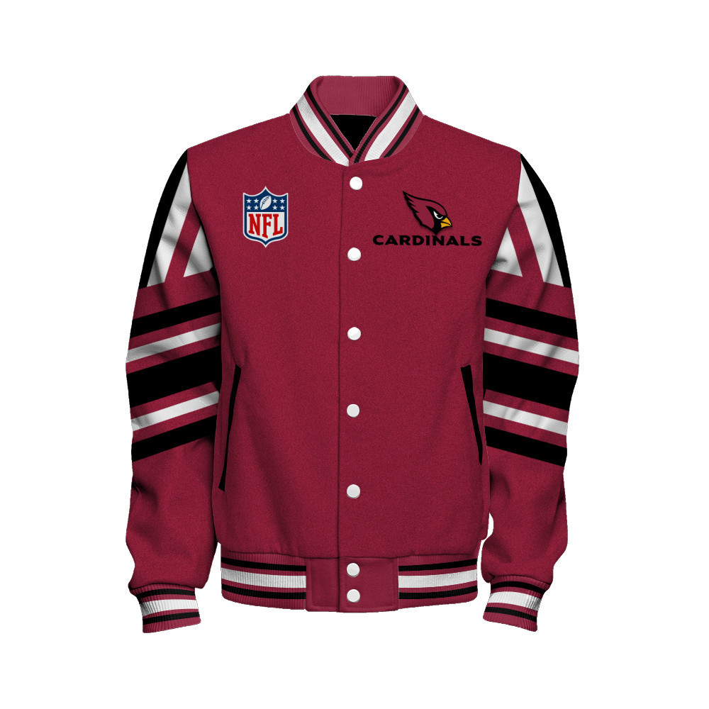 Arizona Cardinals - Immortal Faith Unisex Varsity Jacket - Famjoys Arizona Cardinals - Immortal Faith Unisex Varsity Jacket - Famjoys