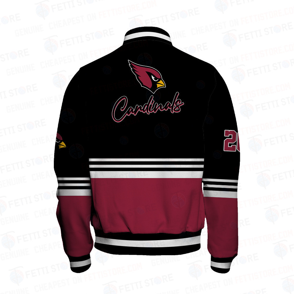 Arizona Cardinals - National Football League AOP Varsity Jacket V4 - Famjoys Arizona Cardinals - National Football League AOP Varsity Jacket V4 - Famjoys