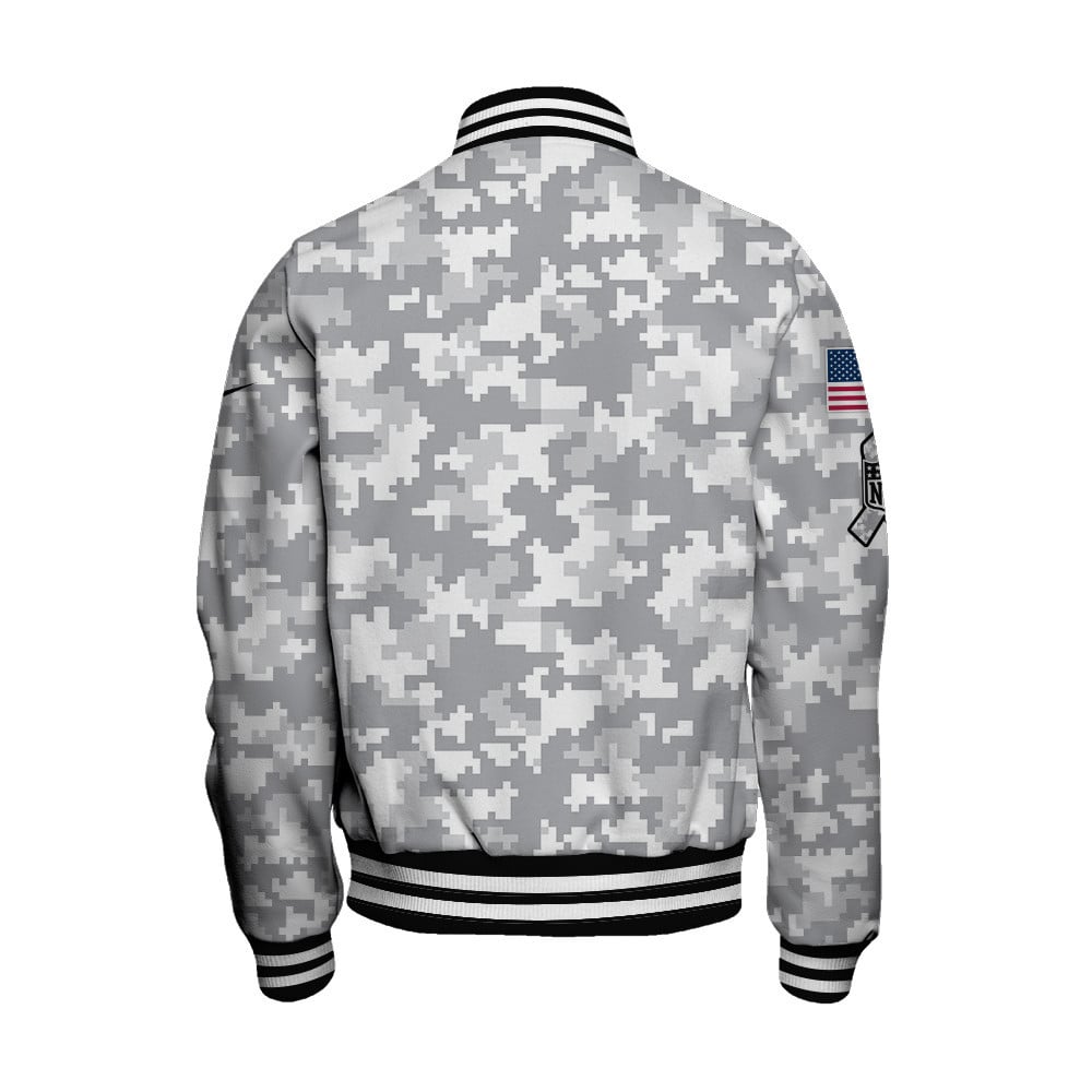 Arizona Cardinals National Football League Arctic Camo Unisex Varsity Jacket - Famjoys Arizona Cardinals National Football League Arctic Camo Unisex Varsity Jacket - Famjoys