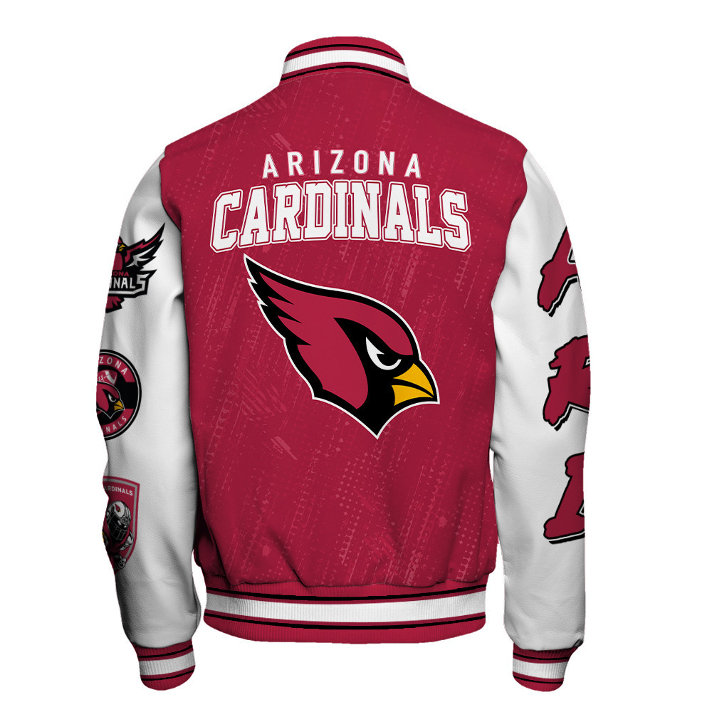 Arizona Cardinals National Football League Conquer Every Field Unisex Varsity Jacket - Famjoys Arizona Cardinals National Football League Conquer Every Field Unisex Varsity Jacket - Famjoys