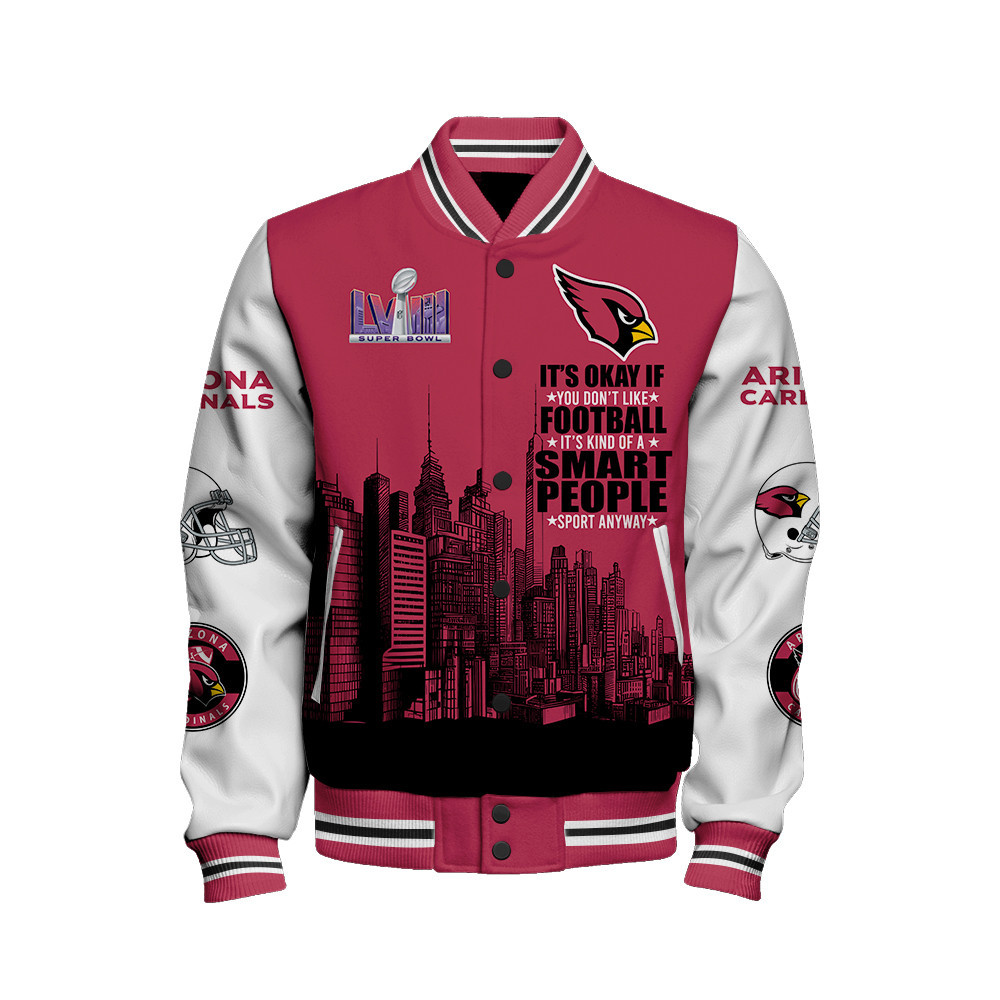 Arizona Cardinals National Football League Varsity Jacket STM V5 - Famjoys Arizona Cardinals National Football League Varsity Jacket STM V5 - Famjoys