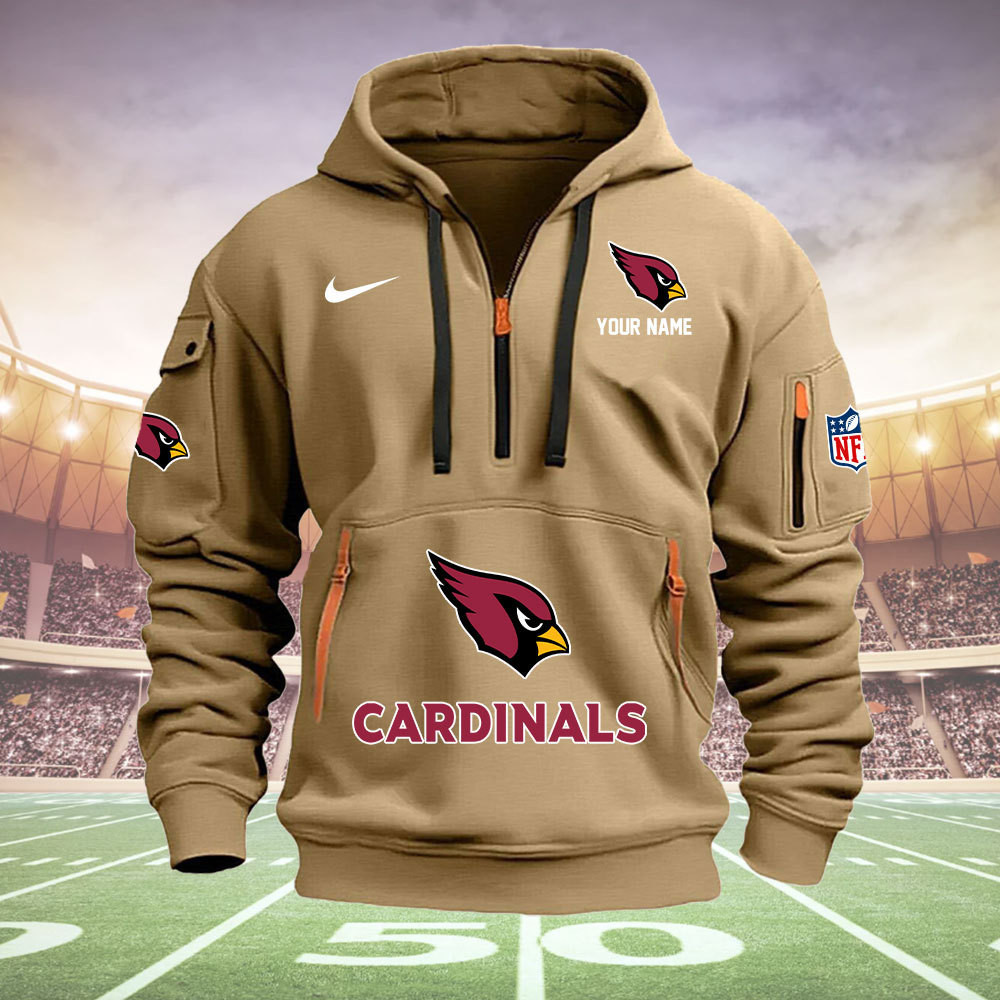 Arizona Cardinals New Personalized Quarter Zip Hoodie AZBTQZH000011 - Famjoys Arizona Cardinals New Personalized Quarter Zip Hoodie AZBTQZH000011 - Famjoys