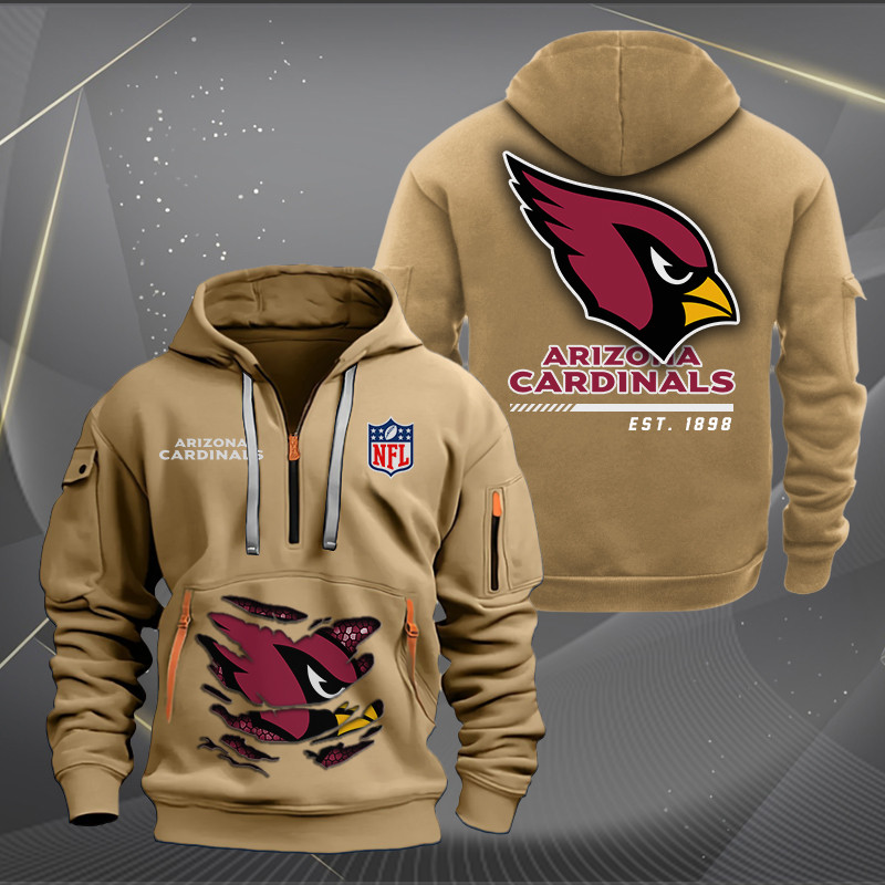 Arizona Cardinals New Personalized Quarter Zip Hoodie AZBTQZH000095 - Famjoys Arizona Cardinals New Personalized Quarter Zip Hoodie AZBTQZH000095 - Famjoys