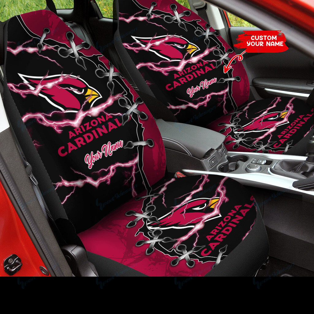 Arizona Cardinals Personalized Car Seat Covers BG239 - Famjoys Arizona Cardinals Personalized Car Seat Covers BG239 - Famjoys