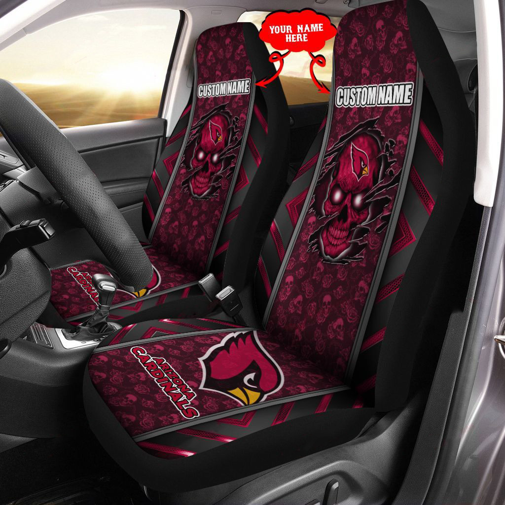 Arizona Cardinals Personalized Car Seat Covers BG438 - Famjoys Arizona Cardinals Personalized Car Seat Covers BG438 - Famjoys