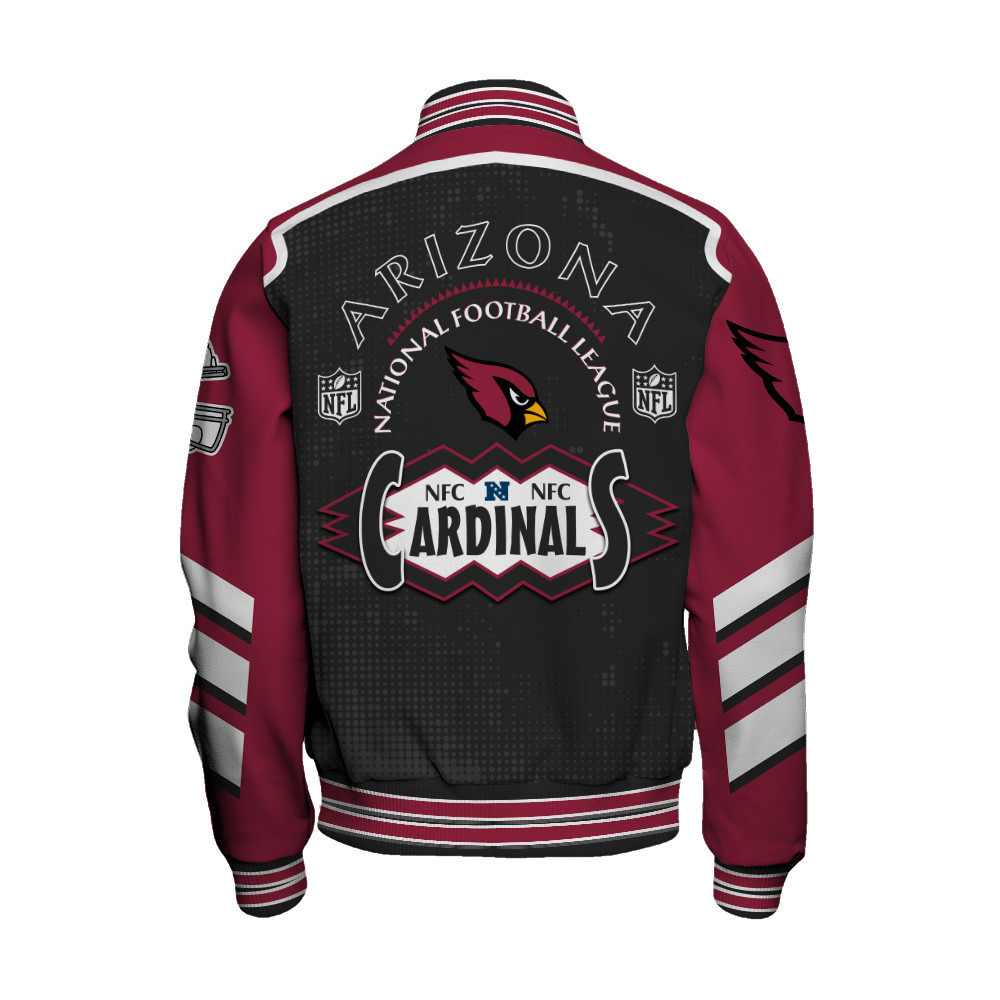 Arizona Cardinals - Relentless Determination Unisex Varsity Jacket - Famjoys Arizona Cardinals - Relentless Determination Unisex Varsity Jacket - Famjoys