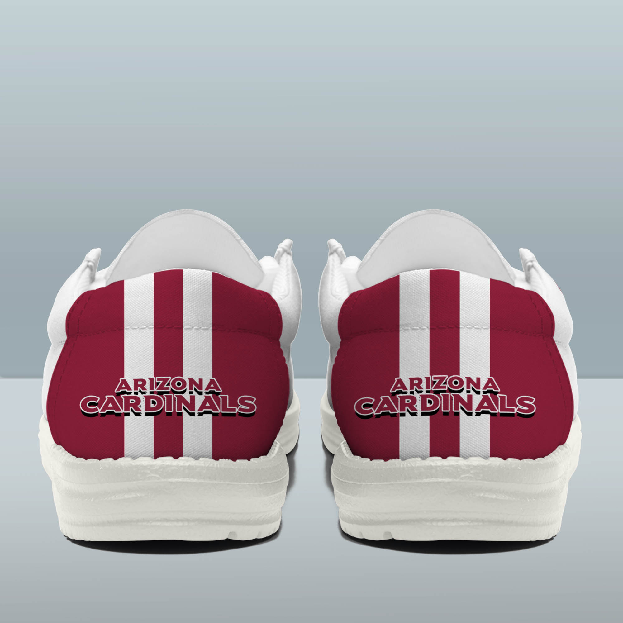 Arizona Cardinals Team White Canvas Loafer Shoes Personalized Your Name - Famjoys Arizona Cardinals Team White Canvas Loafer Shoes Personalized Your Name - Famjoys