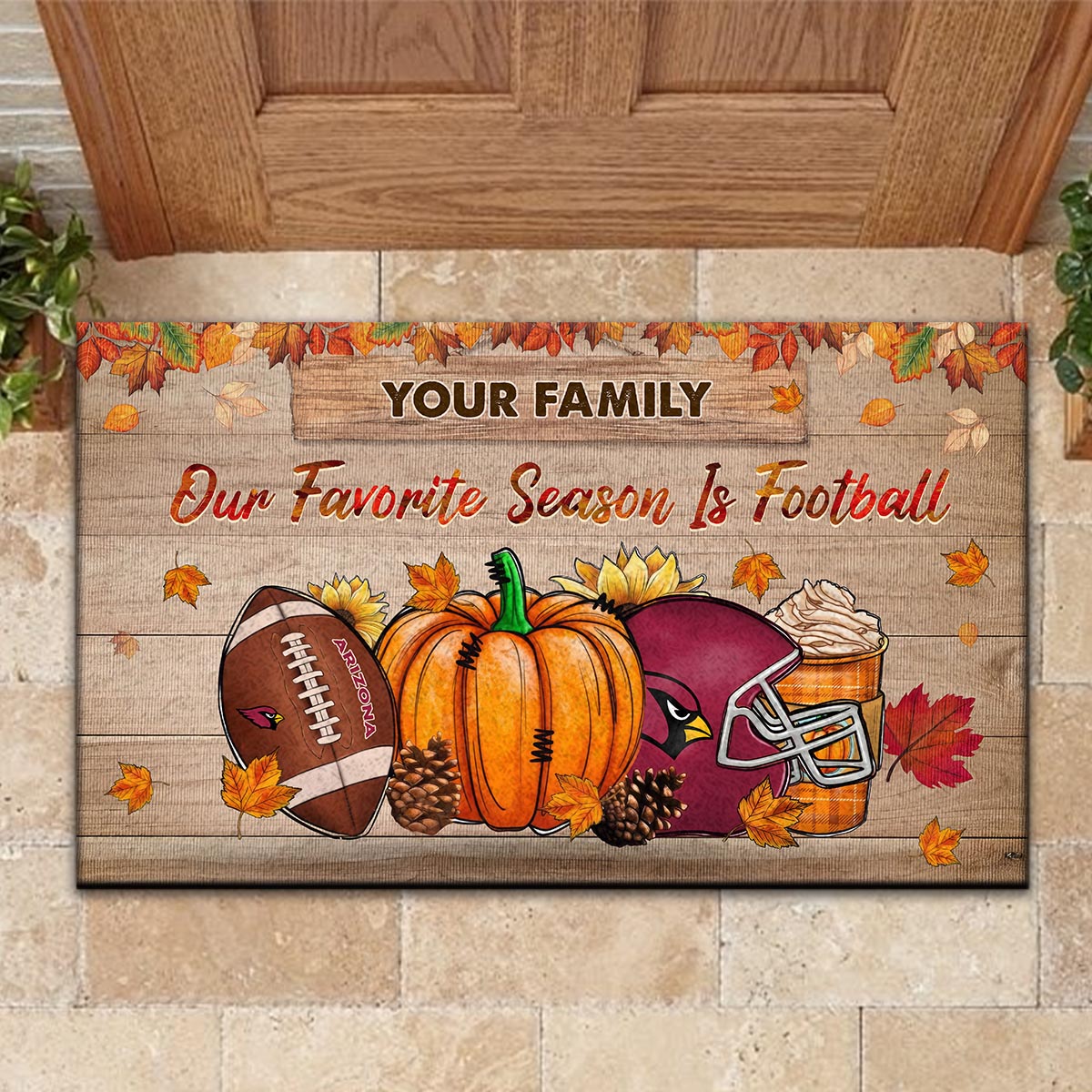 Arizona CardinalsOur Favorite Season is Football Doormat - Famjoys Arizona CardinalsOur Favorite Season is Football Doormat - Famjoys