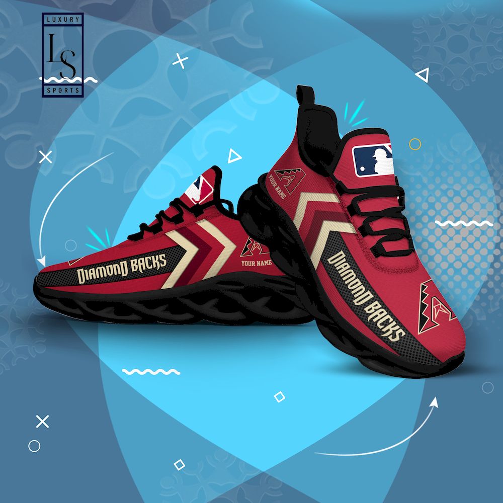 Arizona Diamondbacks Personalized Max Soul Shoes - Famjoys Arizona Diamondbacks Personalized Max Soul Shoes - Famjoys
