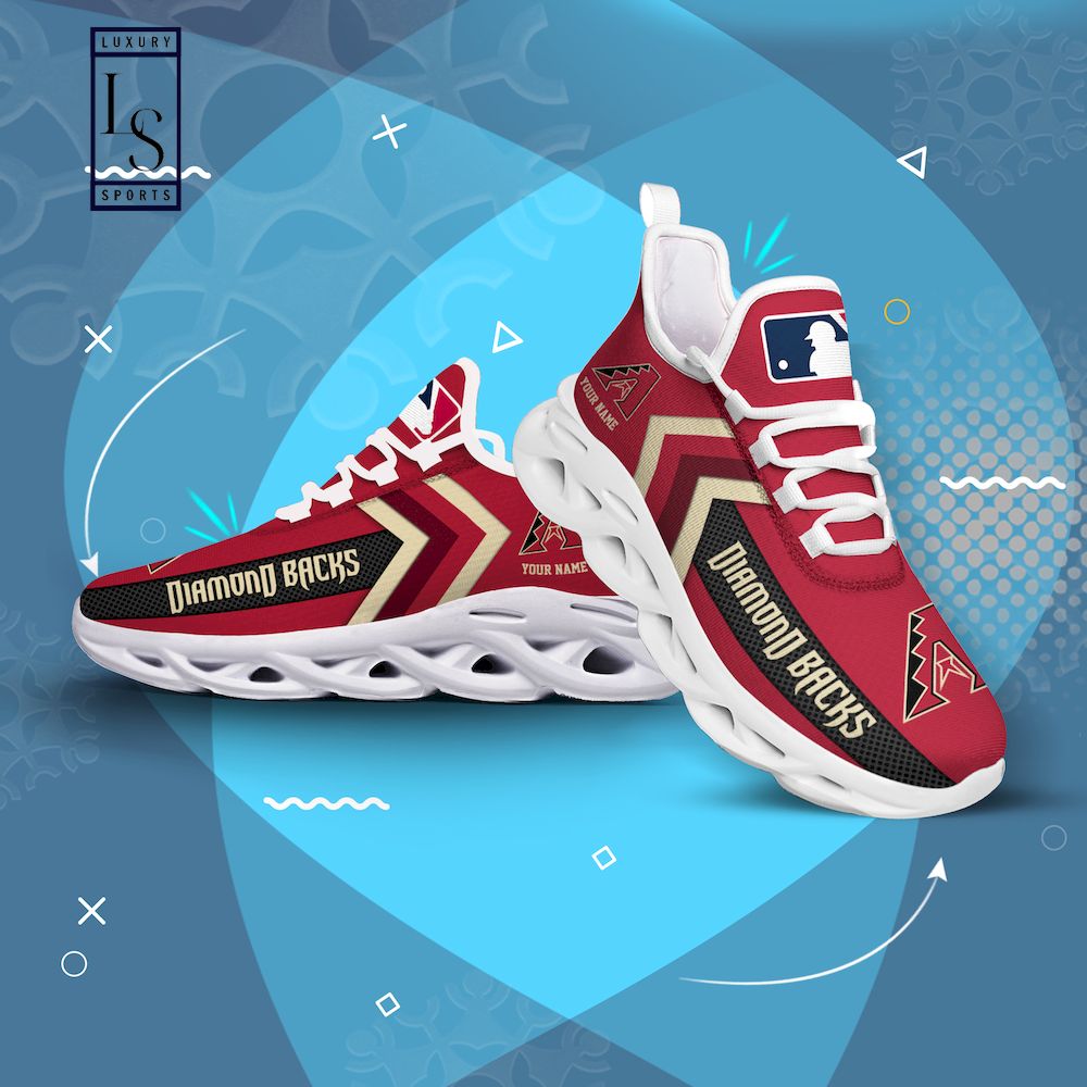 Arizona Diamondbacks Personalized Max Soul Shoes - Famjoys Arizona Diamondbacks Personalized Max Soul Shoes - Famjoys