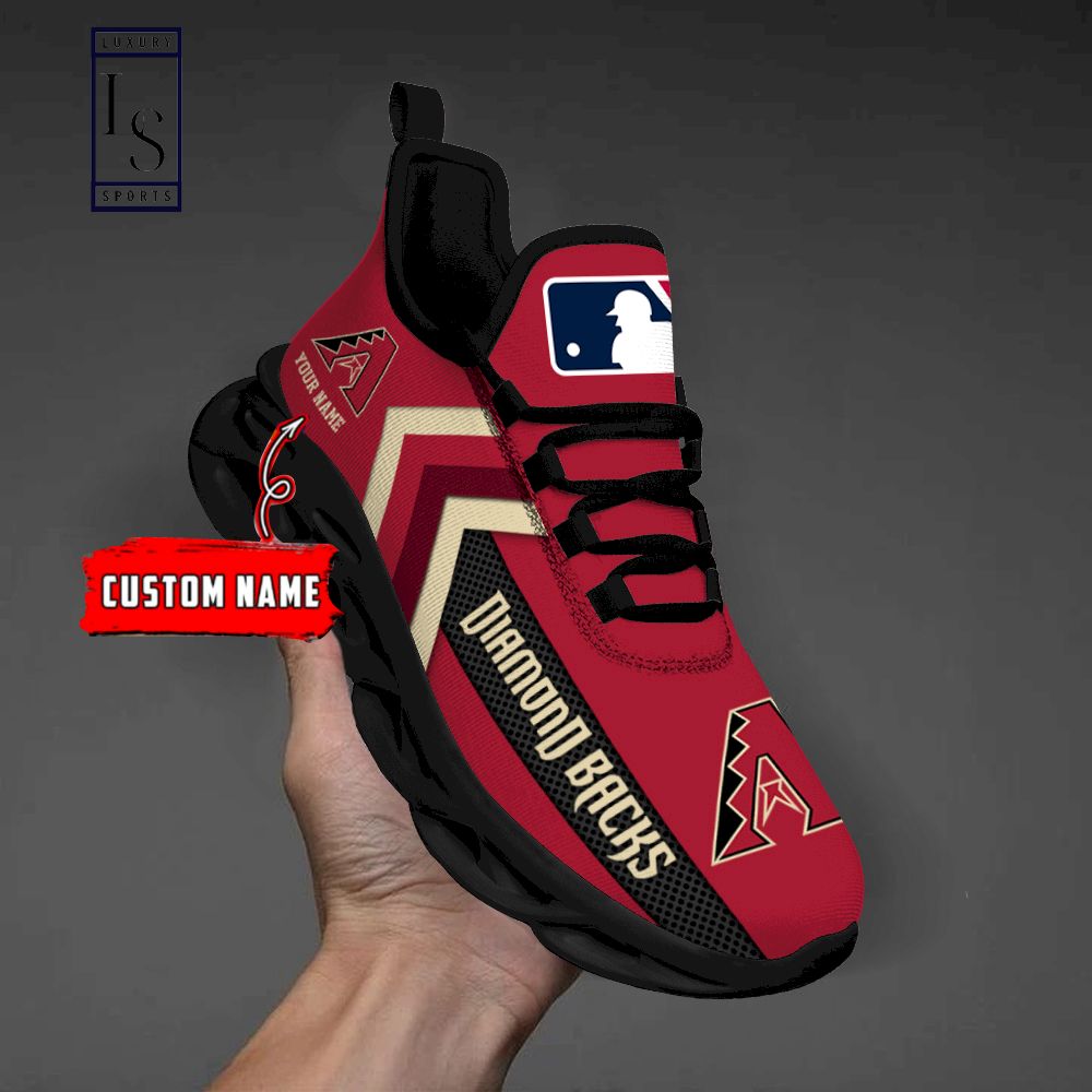 Arizona Diamondbacks Personalized Max Soul Shoes - Famjoys Arizona Diamondbacks Personalized Max Soul Shoes - Famjoys