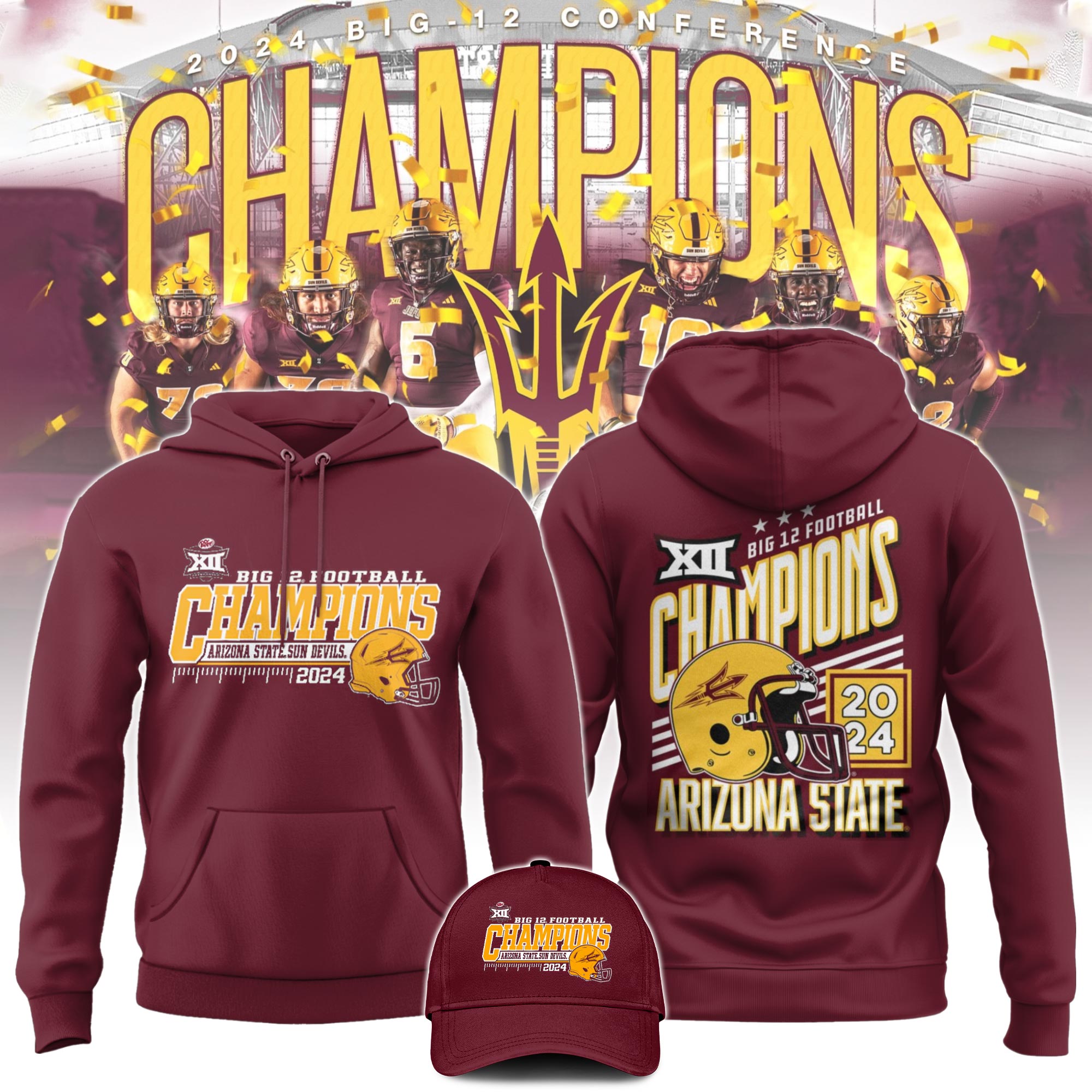 Arizona State Champion Conference Hoodie V1 - Famjoys Arizona State Champion Conference Hoodie V1 - Famjoys