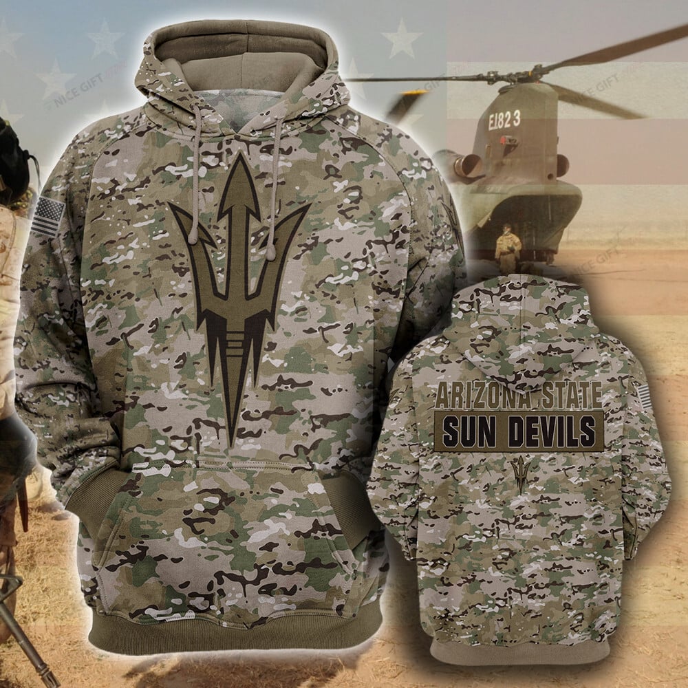 Arizona State Sun Devils Camouflage Hoodie - Famjoys Arizona State Sun Devils Camouflage Hoodie - Famjoys
