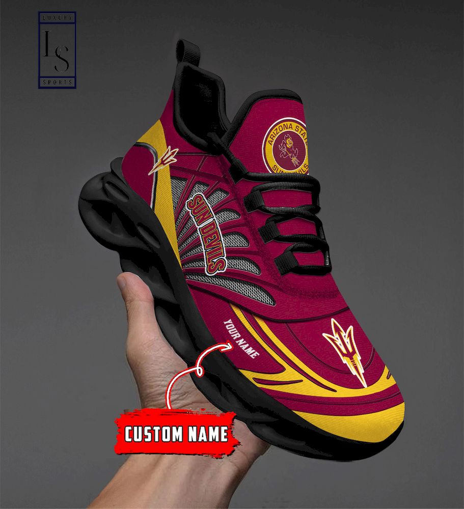 Arizona State Sun Devils Custom Name Max Soul Shoes - Famjoys Arizona State Sun Devils Custom Name Max Soul Shoes - Famjoys