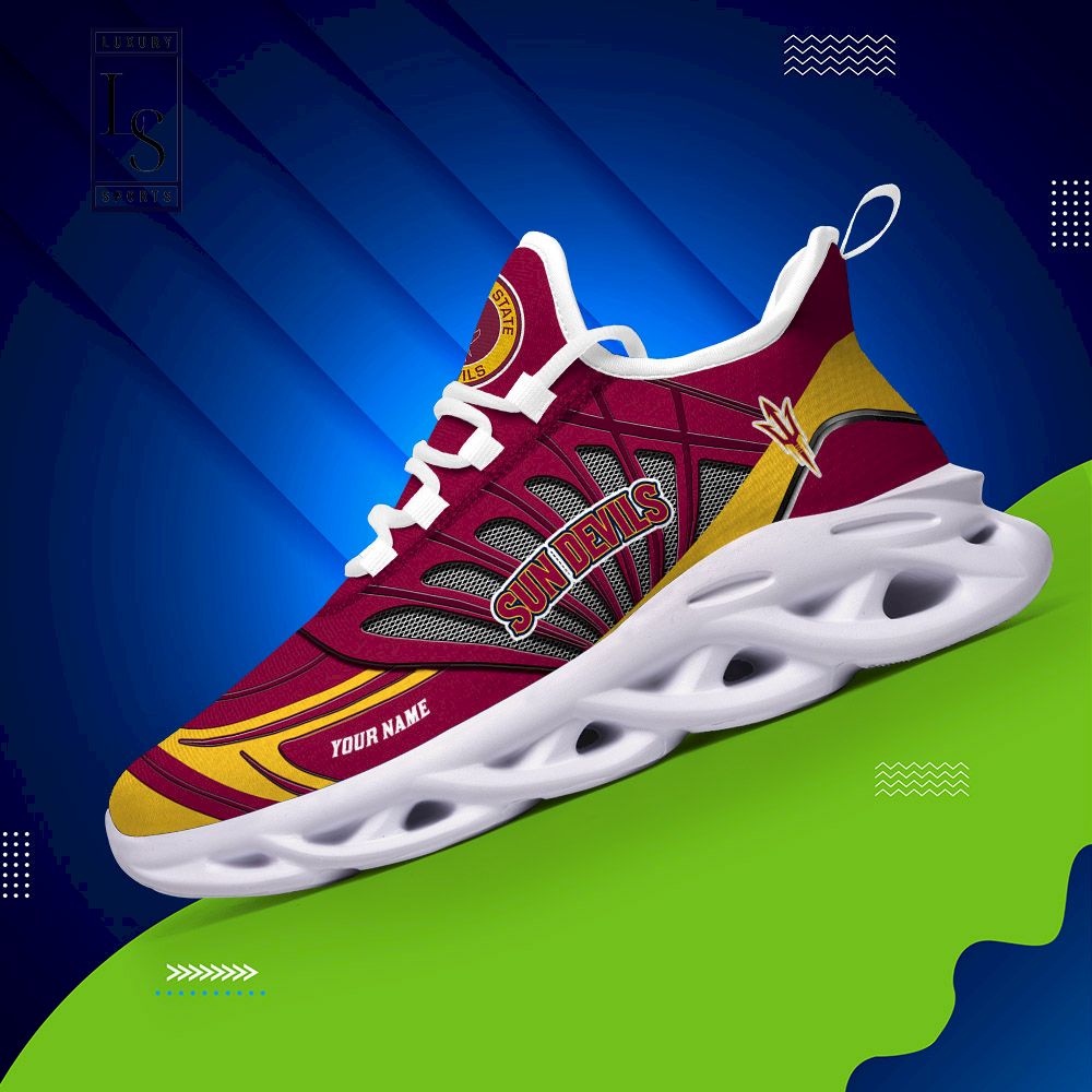 Arizona State Sun Devils Custom Name Max Soul Shoes - Famjoys Arizona State Sun Devils Custom Name Max Soul Shoes - Famjoys