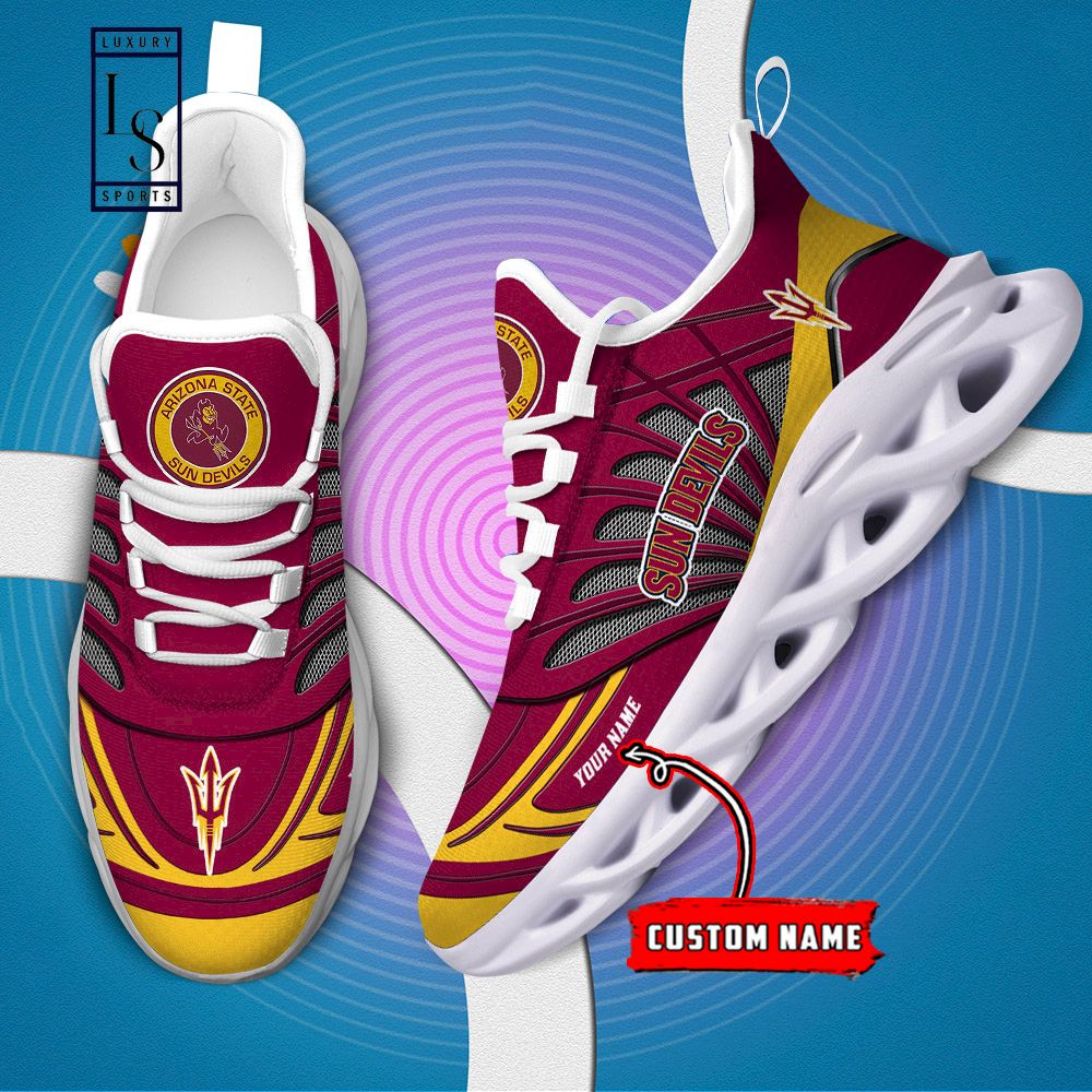 Arizona State Sun Devils Custom Name Max Soul Shoes - Famjoys Arizona State Sun Devils Custom Name Max Soul Shoes - Famjoys