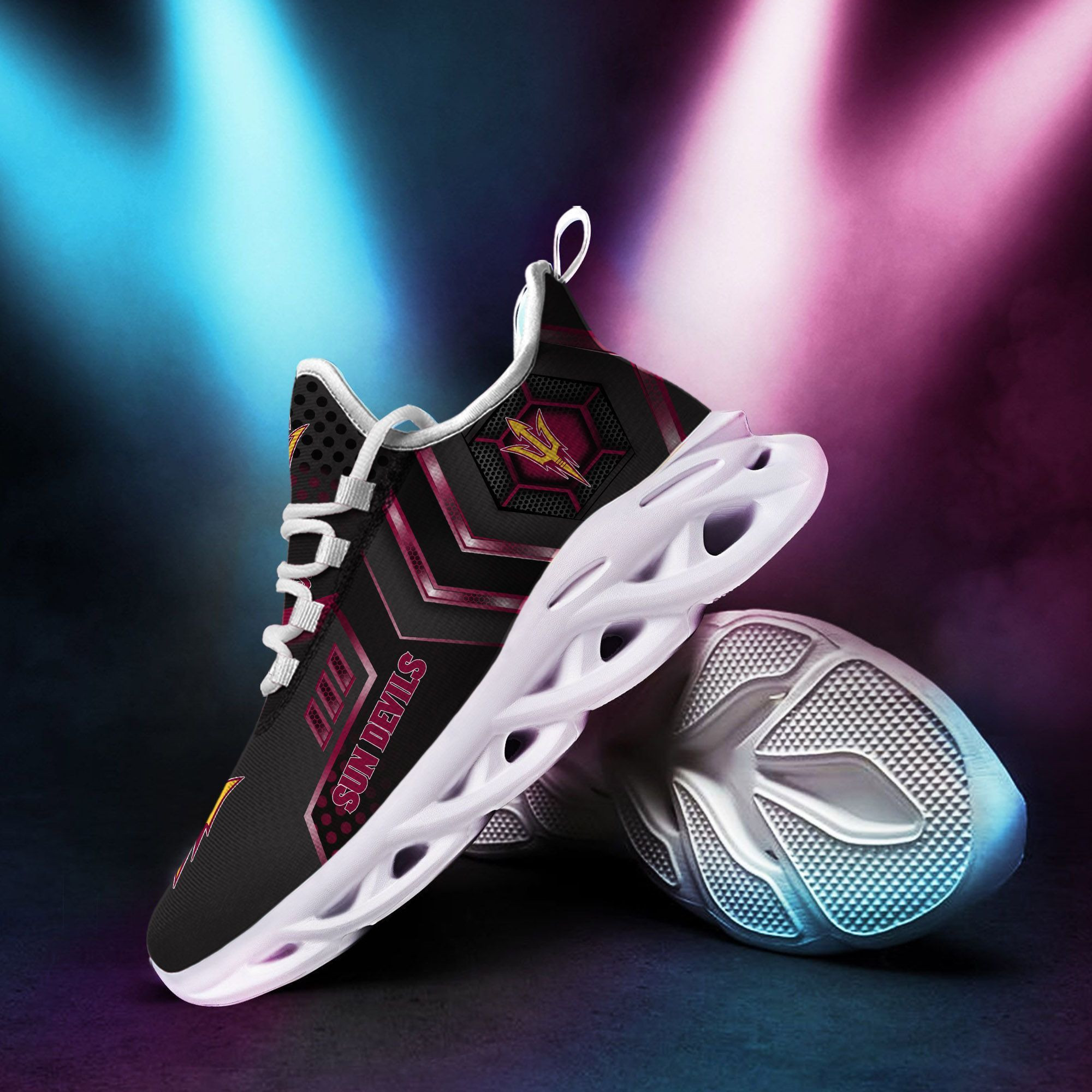 Arizona State Sun Devils Max Soul Sneakers Shoes - Famjoys Arizona State Sun Devils Max Soul Sneakers Shoes - Famjoys