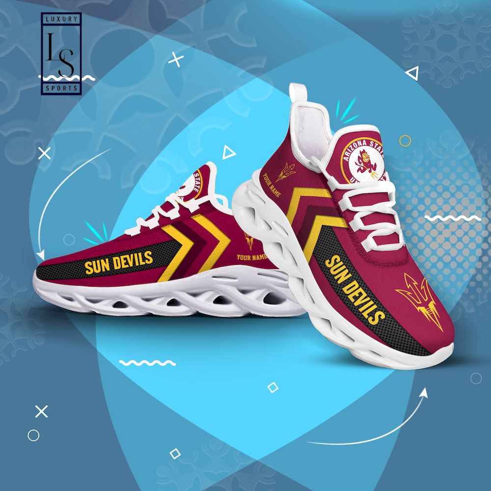Arizona State Sun Devils Personalized Max Soul Shoes - Famjoys Arizona State Sun Devils Personalized Max Soul Shoes - Famjoys