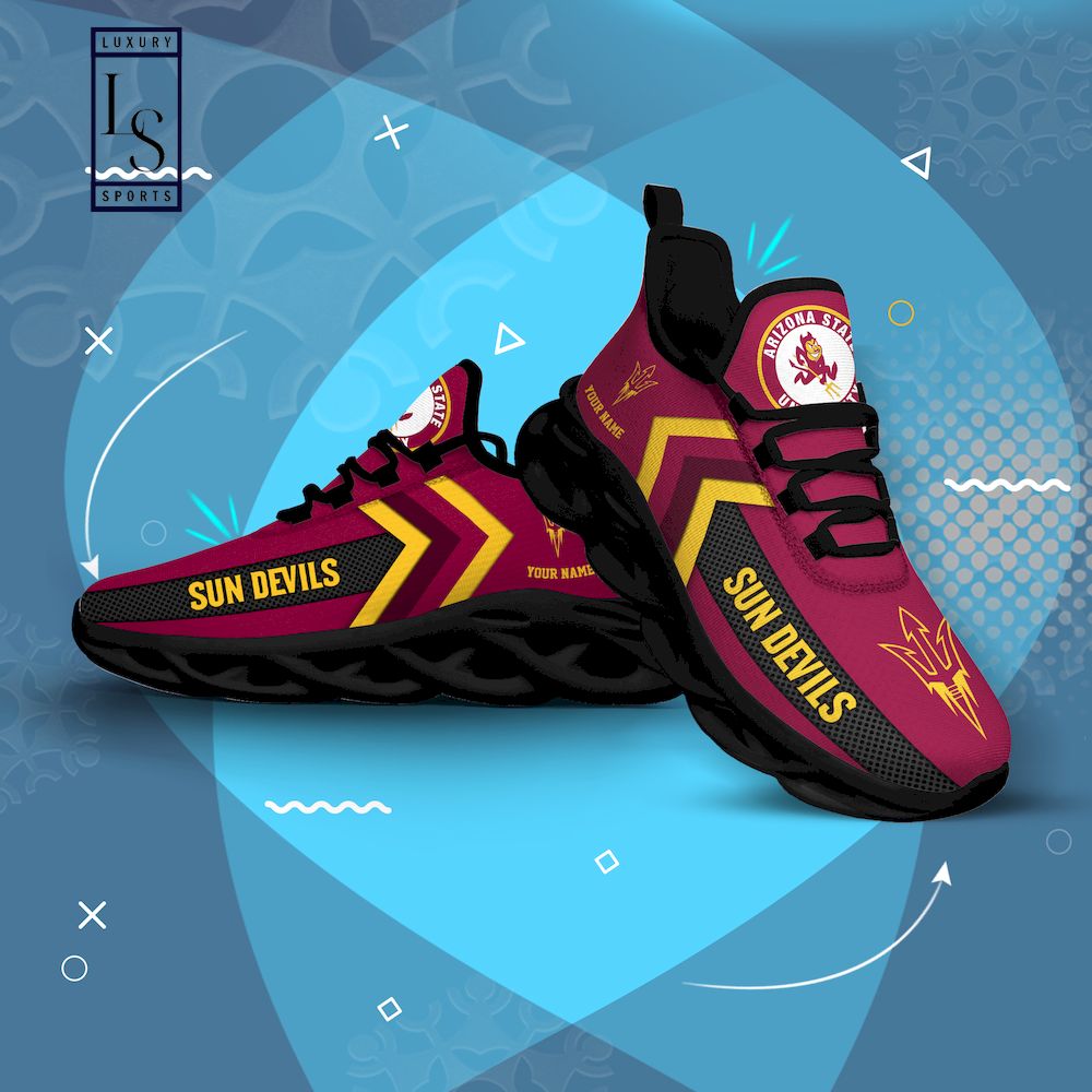 Arizona State Sun Devils Personalized Max Soul Shoes - Famjoys Arizona State Sun Devils Personalized Max Soul Shoes - Famjoys