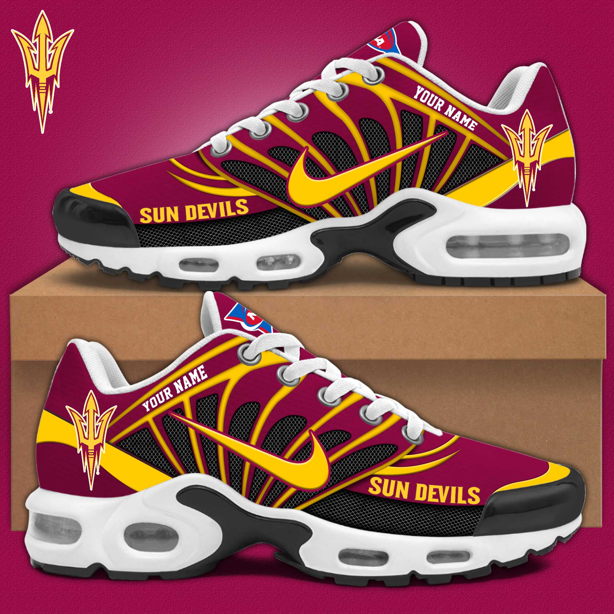 Arizona State Sun Devils Personalized Shoes S516508 - Famjoys Arizona State Sun Devils Personalized Shoes S516508 - Famjoys
