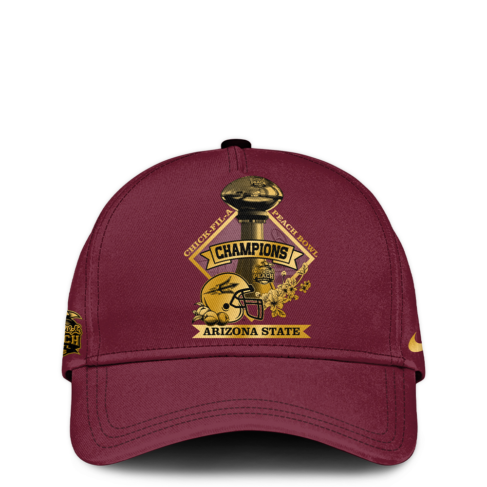 Arizona State Sun Devils x Peach Bowl Champions Zip Hoodie v2 - Famjoys Arizona State Sun Devils x Peach Bowl Champions Zip Hoodie v2 - Famjoys