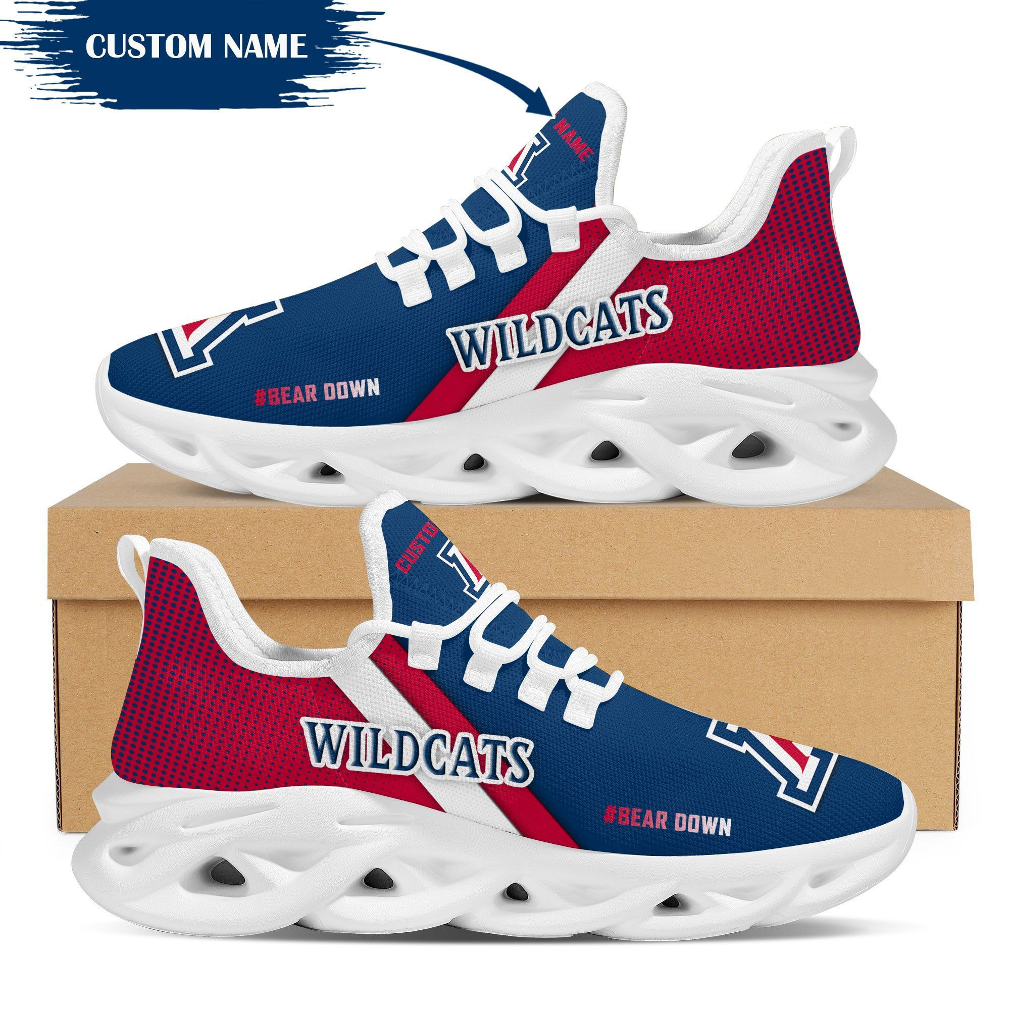 Arizona Wildcats Custom Personalized Max Soul Sneakers Shoes - Famjoys Arizona Wildcats Custom Personalized Max Soul Sneakers Shoes - Famjoys