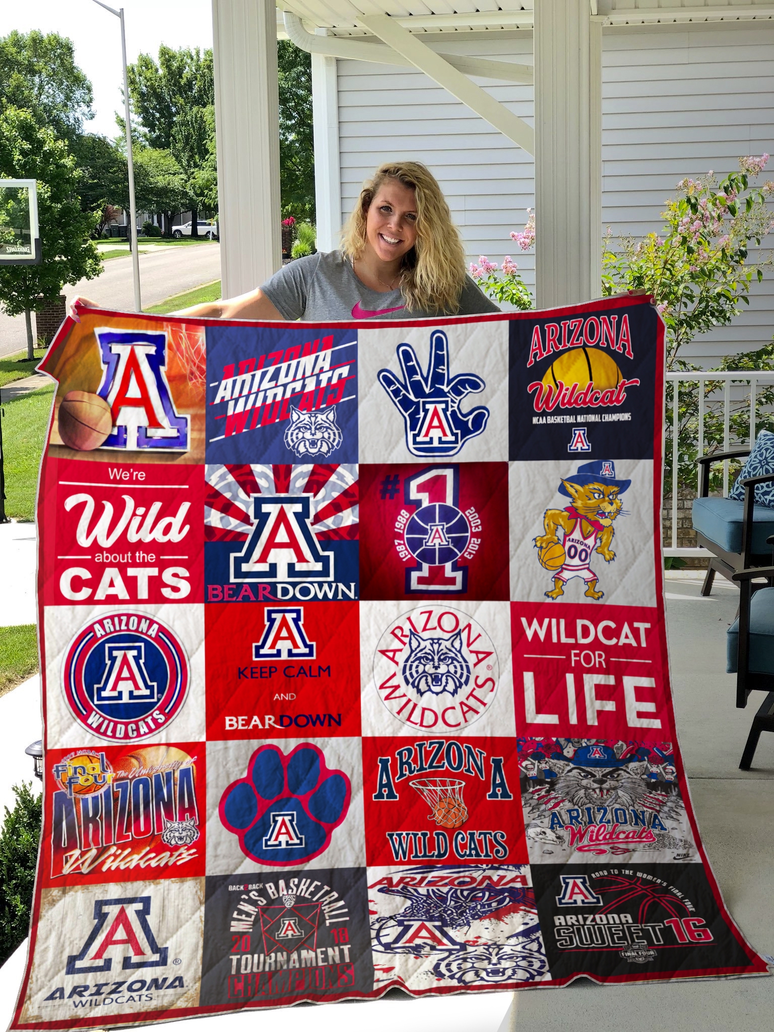 Arizona Wildcats Quilt Blanket #602 - Famjoys Arizona Wildcats Quilt Blanket #602 - Famjoys