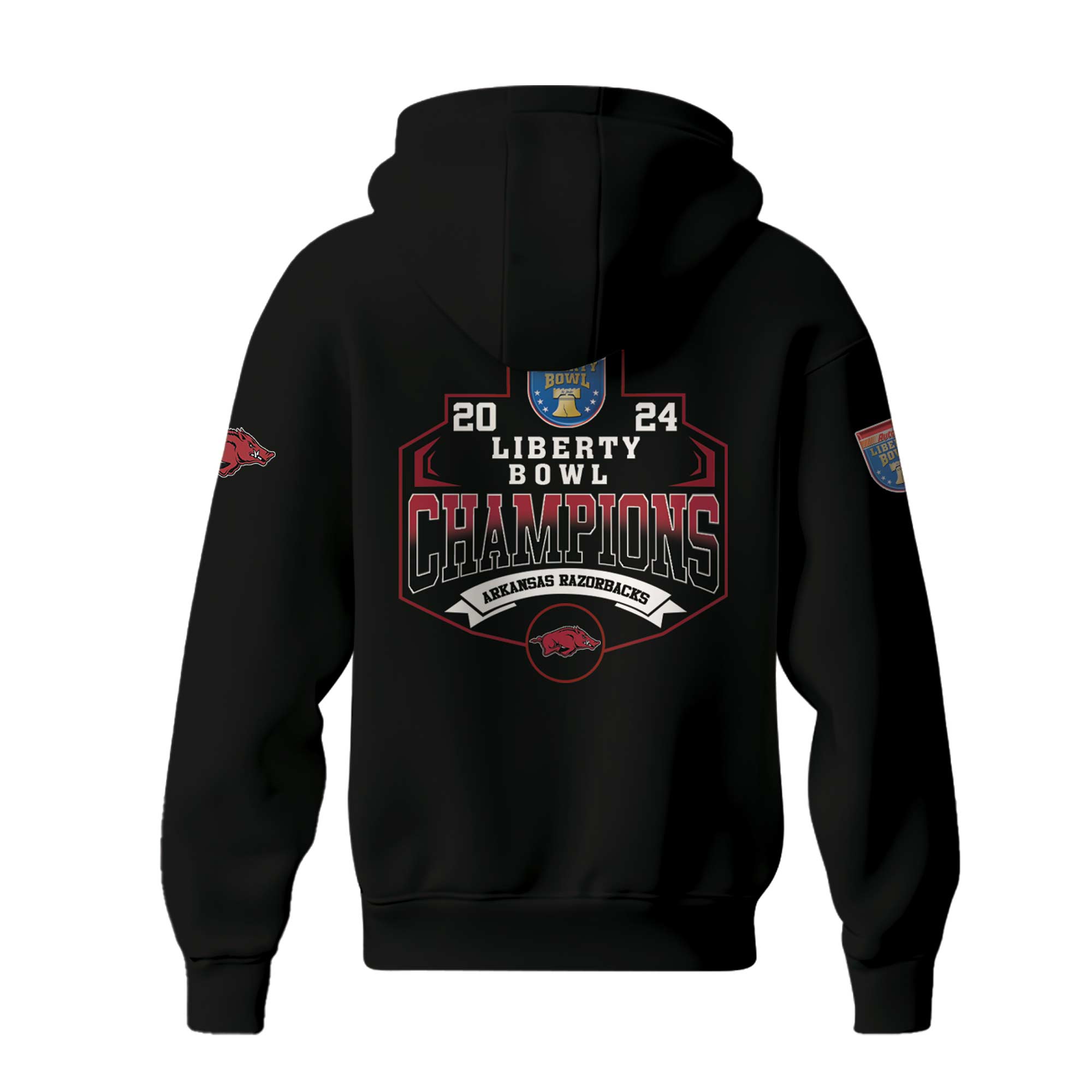 Arkansas Razorback Bowl Champion Hoodie Ver 1 Black - Famjoys Arkansas Razorback Bowl Champion Hoodie Ver 1 Black - Famjoys