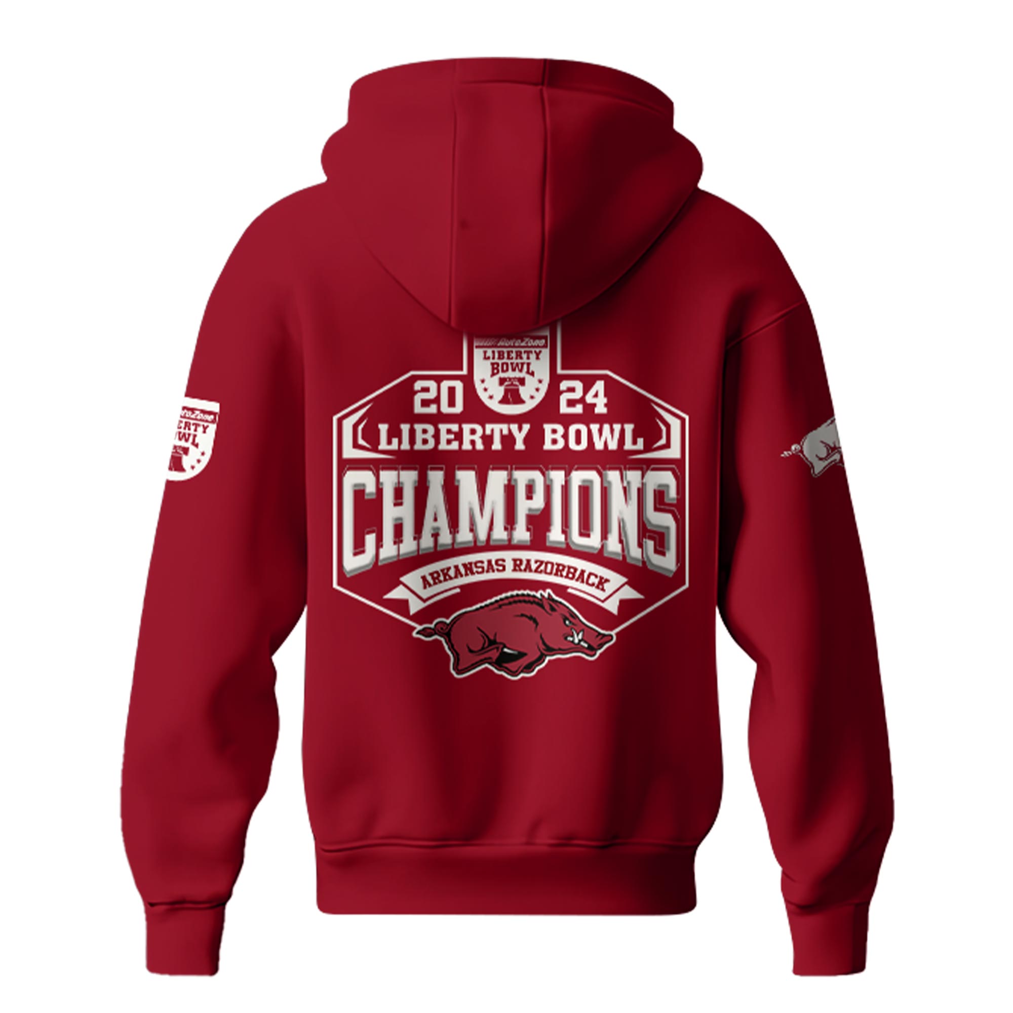 Arkansas Razorback Bowl Champion Hoodie Ver 2 Red - Famjoys Arkansas Razorback Bowl Champion Hoodie Ver 2 Red - Famjoys