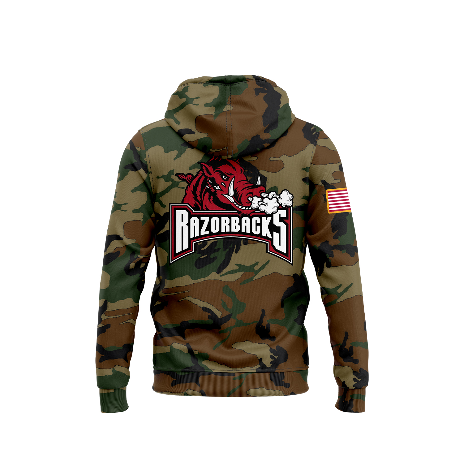 Arkansas Razorback Football Arctic Camo Salute to Service Club Fleece Pullover Hoodie - Famjoys Arkansas Razorback Football Arctic Camo Salute to Service Club Fleece Pullover Hoodie - Famjoys