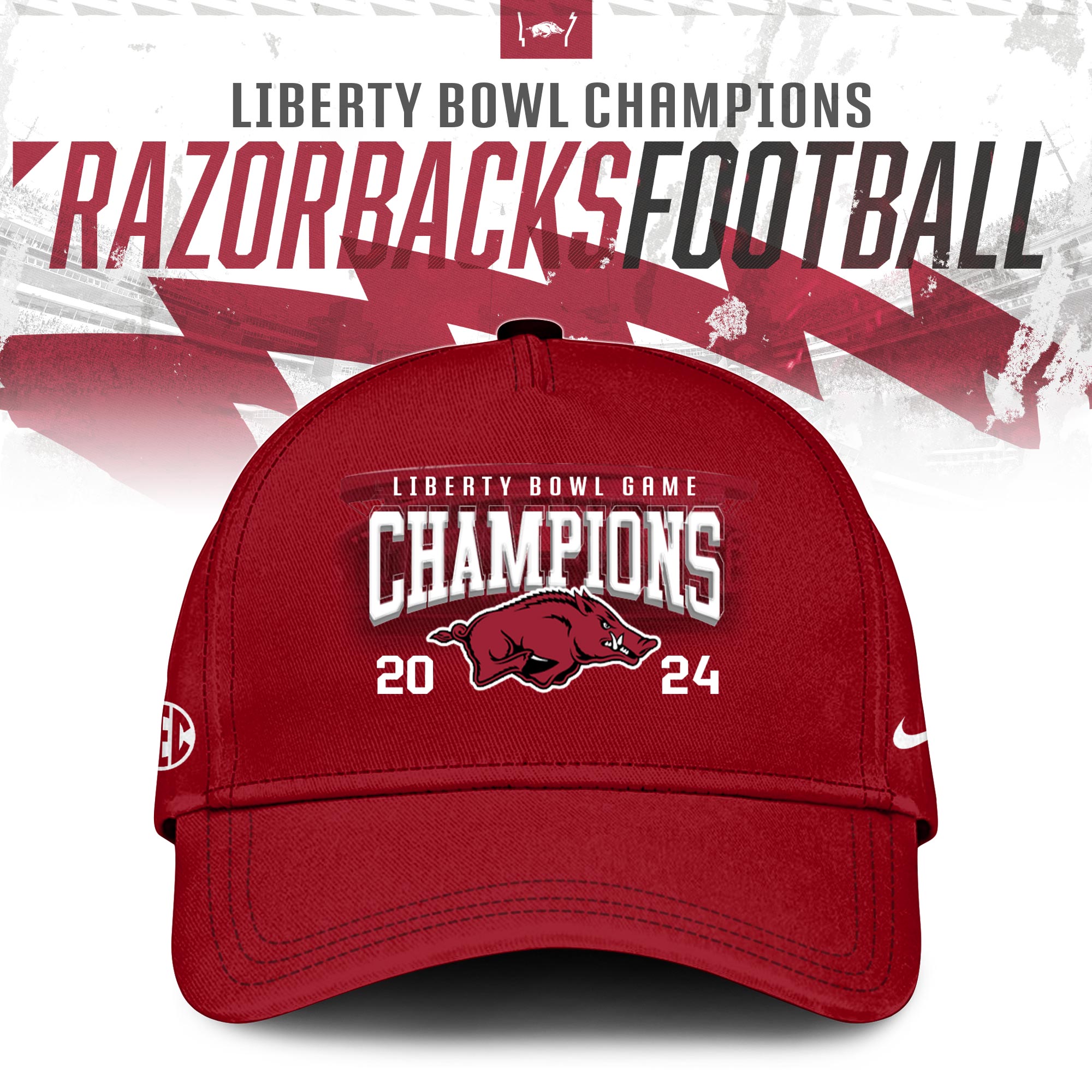 Arkansas Razorbacks Football AutoZone Liberty Bowl Champions TShirts #3 - Famjoys Arkansas Razorbacks Football AutoZone Liberty Bowl Champions TShirts #3 - Famjoys