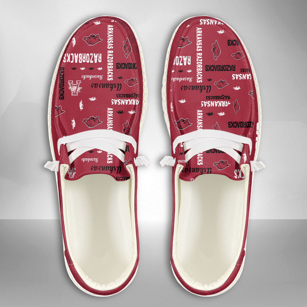 Arkansas Razorbacks Hey Dude Shoes - Famjoys Arkansas Razorbacks Hey Dude Shoes - Famjoys