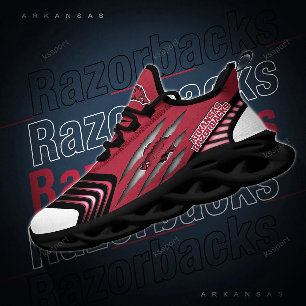Arkansas Razorbacks Max Soul Sneakers Chunky - Famjoys Arkansas Razorbacks Max Soul Sneakers Chunky - Famjoys