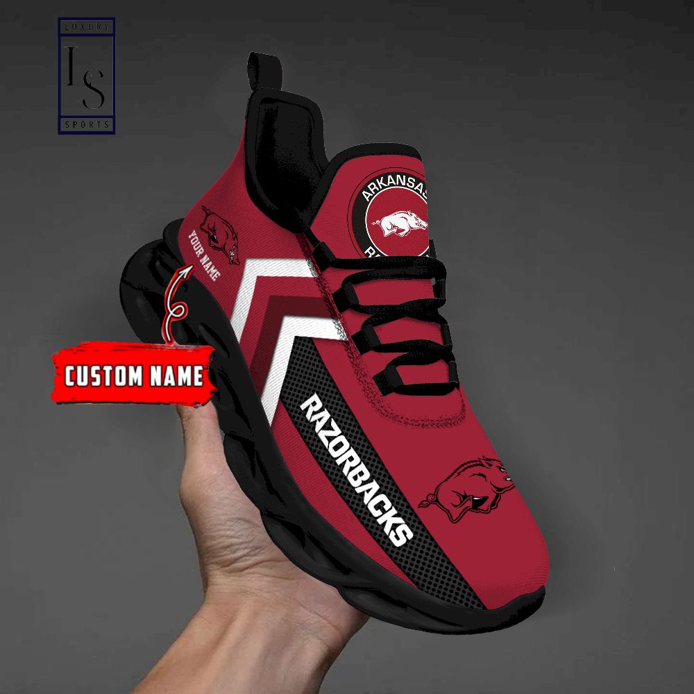 Arkansas Razorbacks Personalized Max Soul Shoes - Famjoys Arkansas Razorbacks Personalized Max Soul Shoes - Famjoys