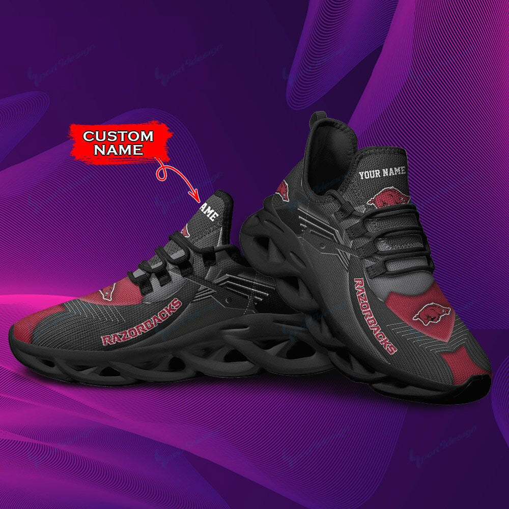 Arkansas Razorbacks Personalized YZ Running Sneakers - Famjoys Arkansas Razorbacks Personalized YZ Running Sneakers - Famjoys
