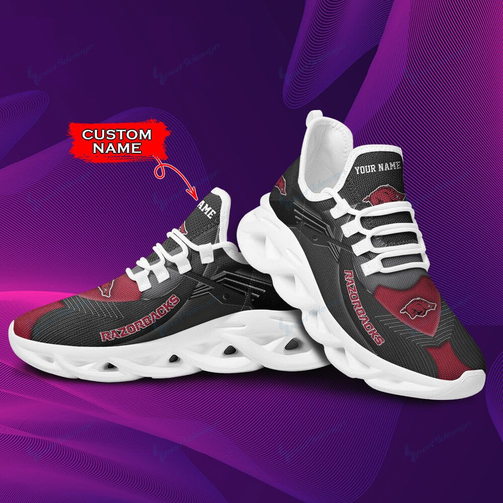 Arkansas Razorbacks Personalized YZ Running Sneakers - Famjoys Arkansas Razorbacks Personalized YZ Running Sneakers - Famjoys